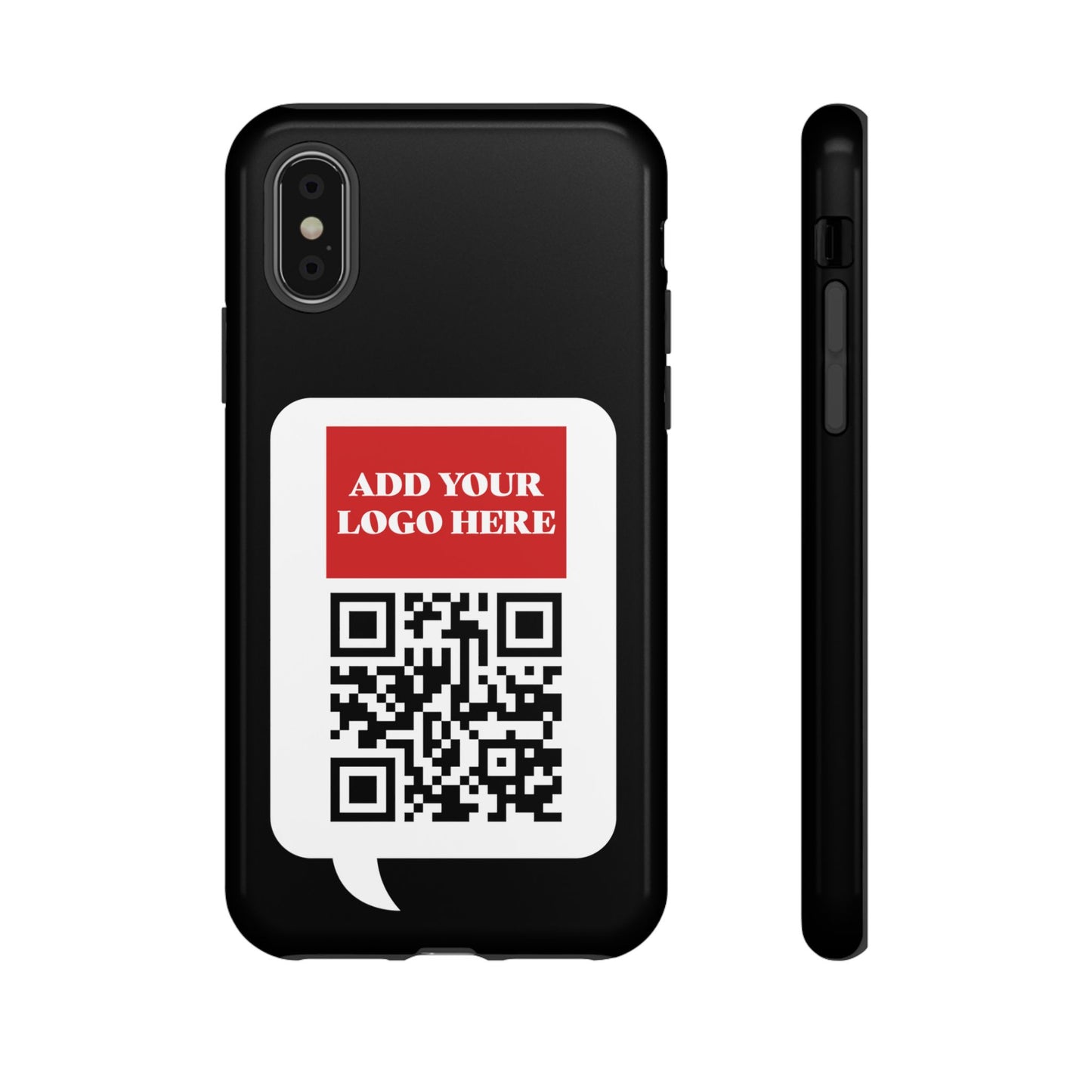 Custom QR Code and Logo Tough Phone Case — Contact Case