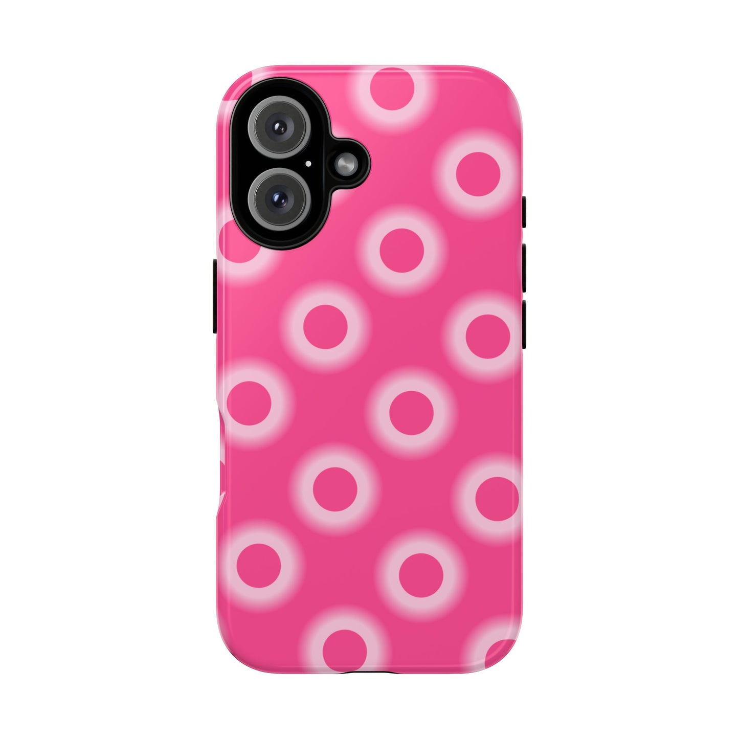 Pink Retro Dot Tough Phone Case