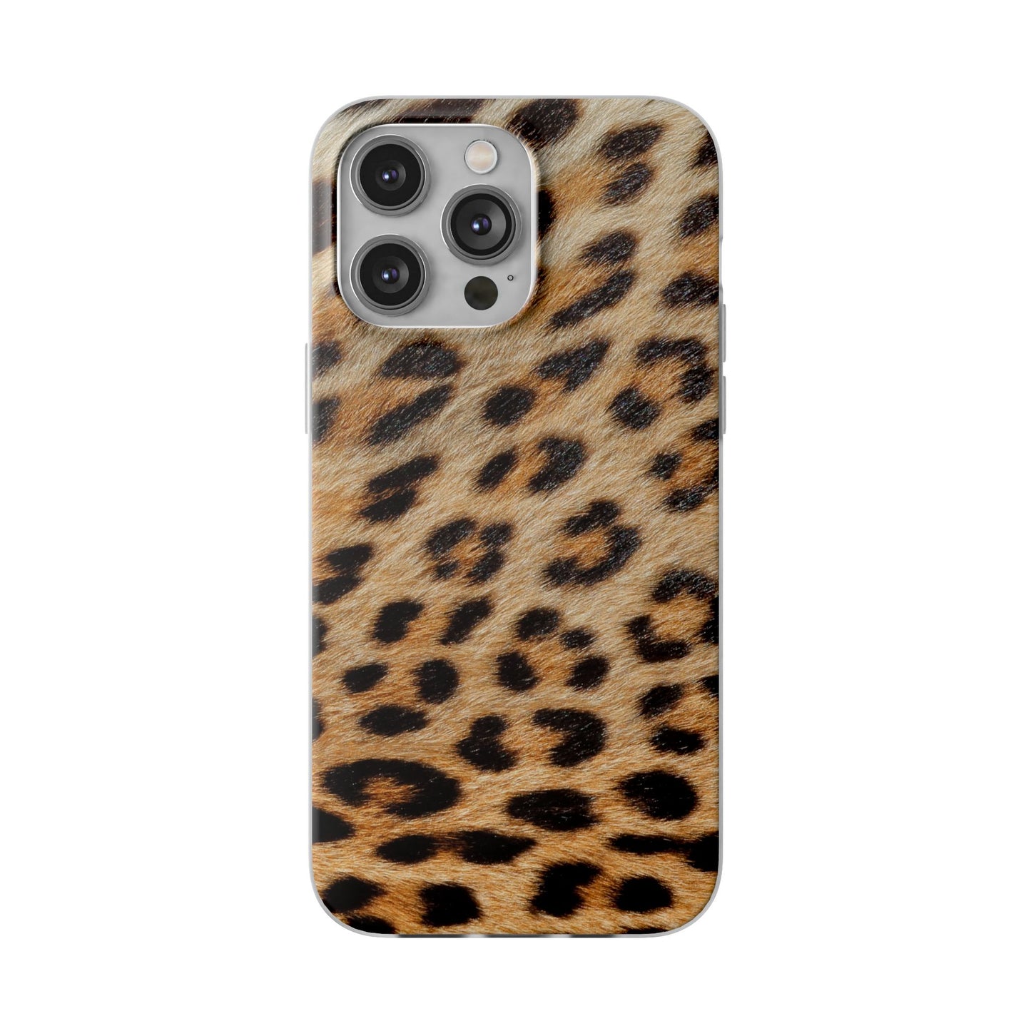 Leopard Print Flexi Phone Case — Soft-Touch Animal Print cover for Apple iPhone and Samsung Galaxy.