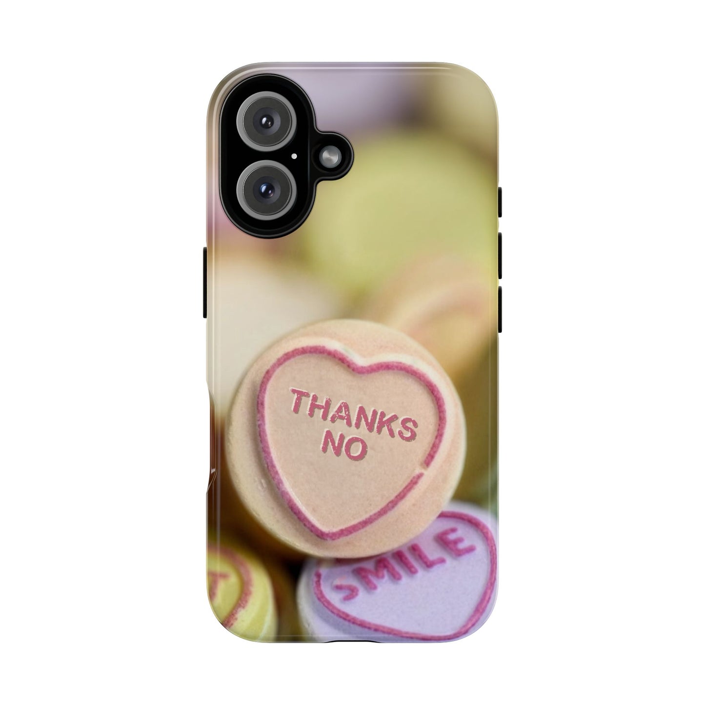 Personalised Love Heart Tough Case for Apple iPhone, Samsung Galaxy and Google Pixel.
