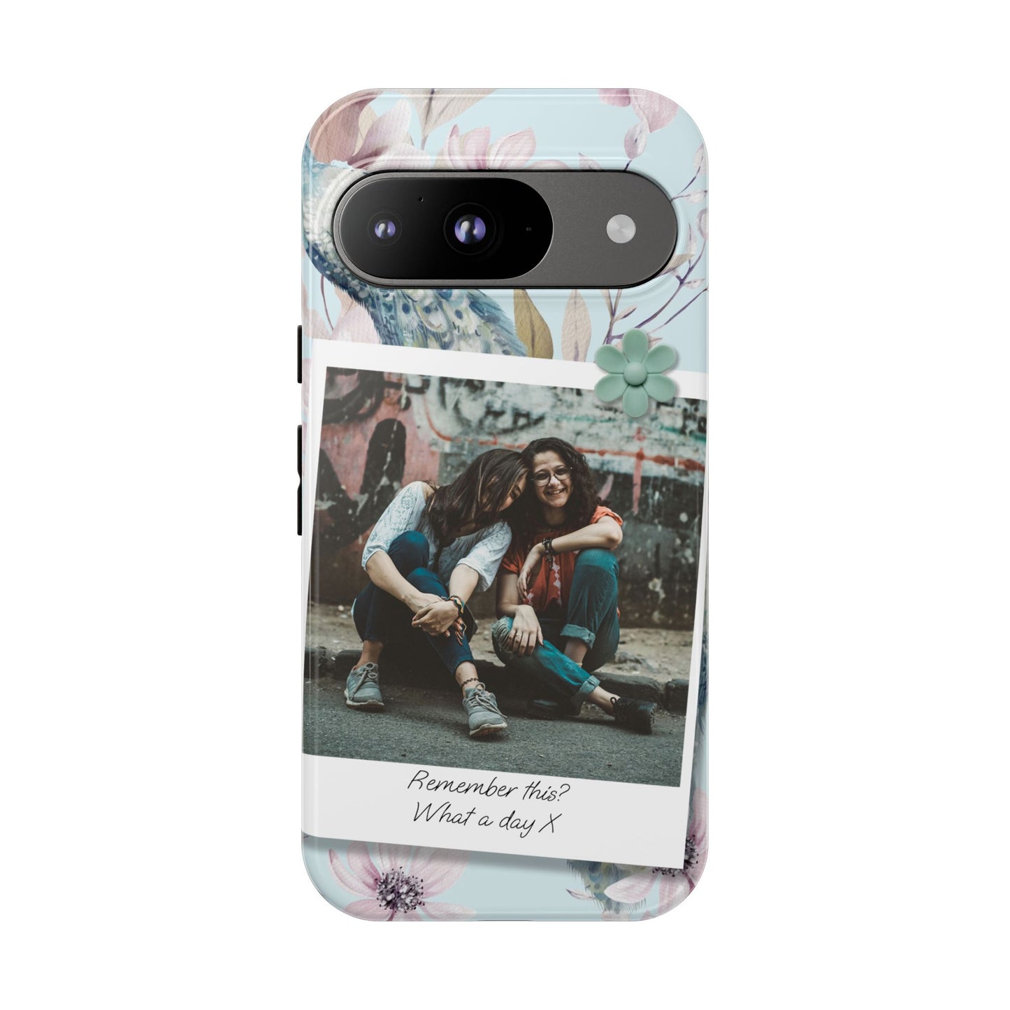 Single Image Personalised Floral Photo Tough Case for Apple iPhone, Samsung Galaxy and Google Pixel.