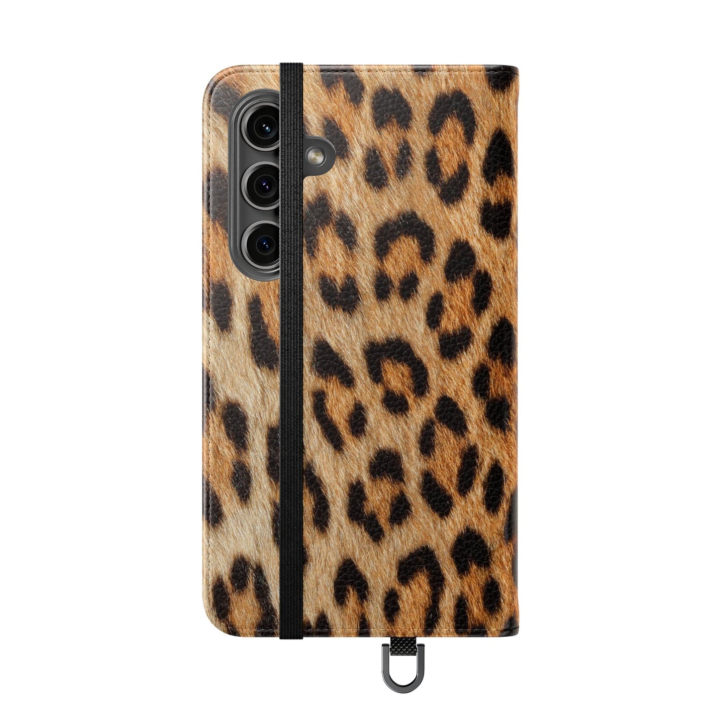 Leopard Fur Flip Phone Case — Leopard Fur Wallet Cover