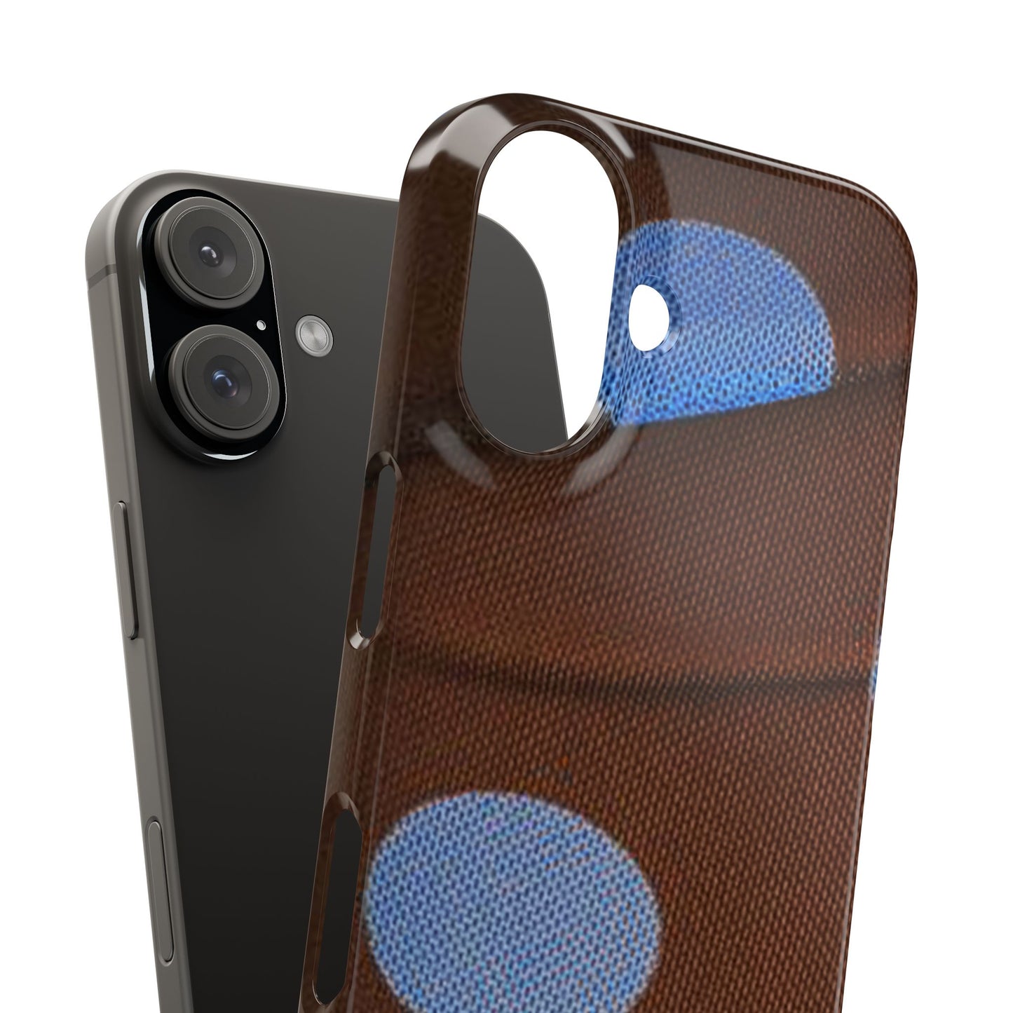 Polka Dot Snap Phone Case for Apple iPhone, Samsung Galaxy and Google Pixel.