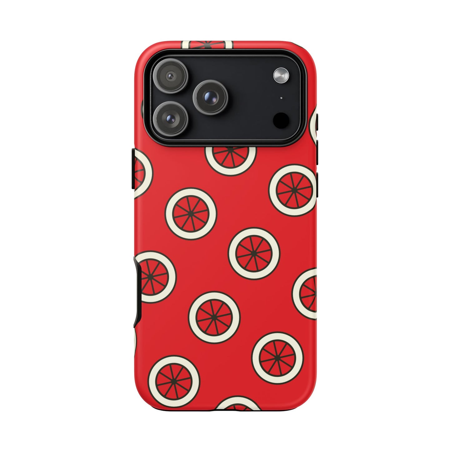 Red Citrus Pattern Phone Case — Protective Tough Phone Cover