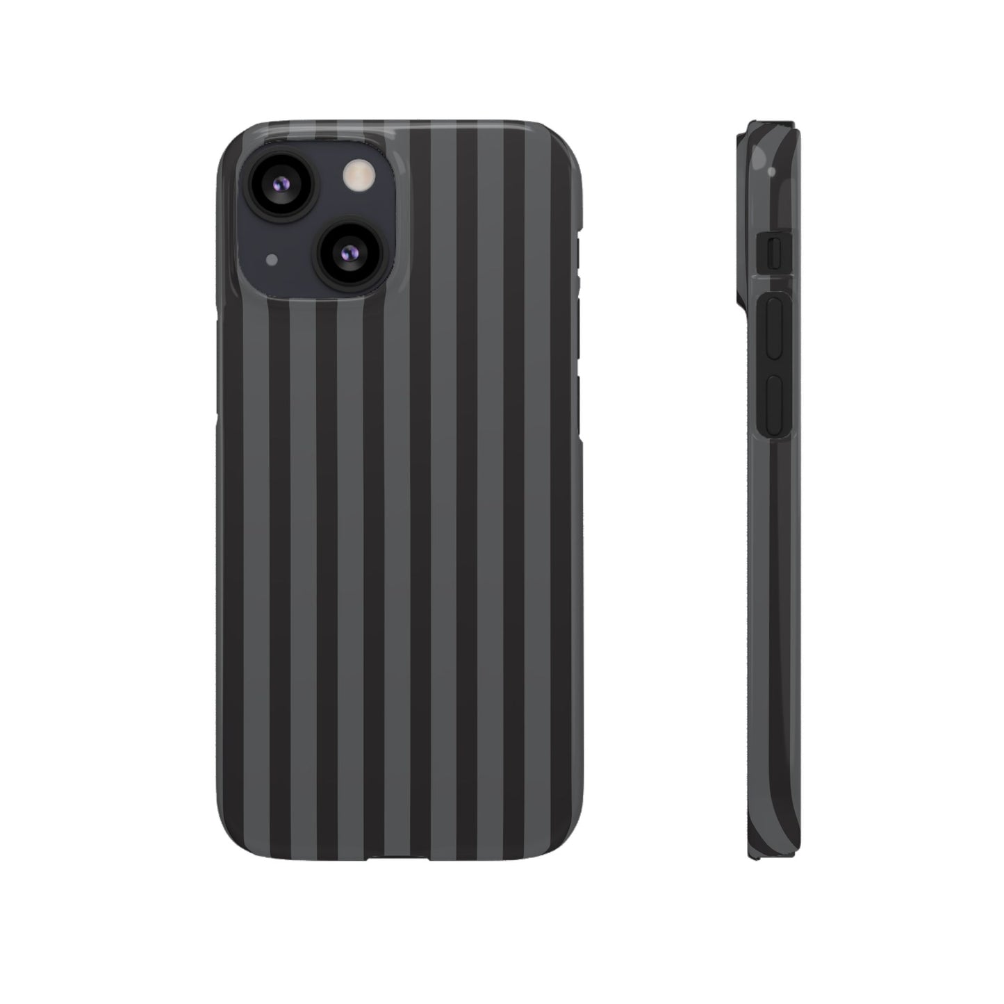 Black Vertical Stripe Snap Phone Case – Slim Protective Cover