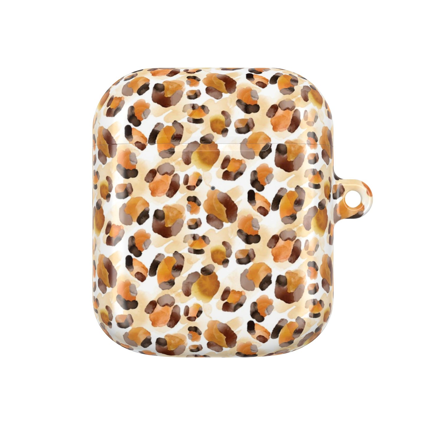 Leopard Print AirPod Case – Tan & Brown Protective Charging Cover