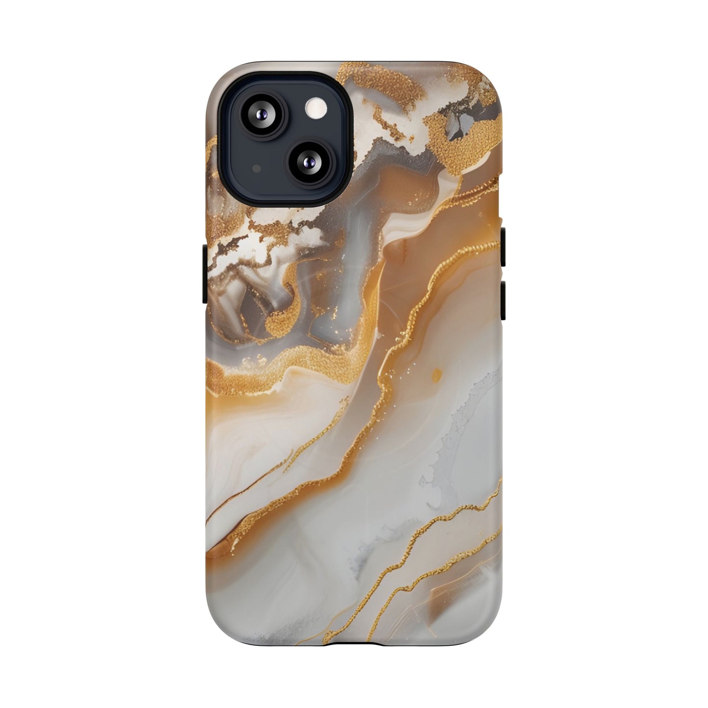 Marble and Gold Magnetic Phone Case — Marble and Gold Tough Protective MagSafe Case