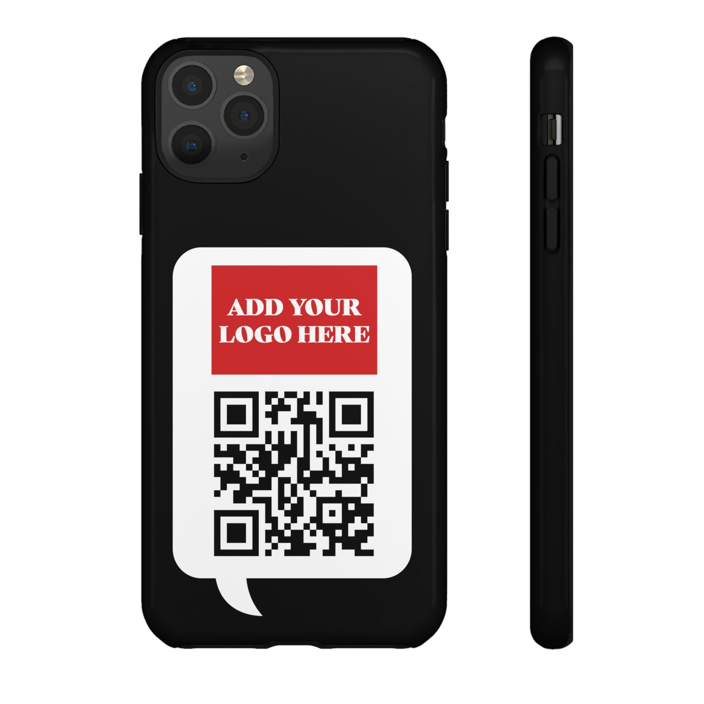 Custom QR Code and Logo Tough Phone Case — Contact Case