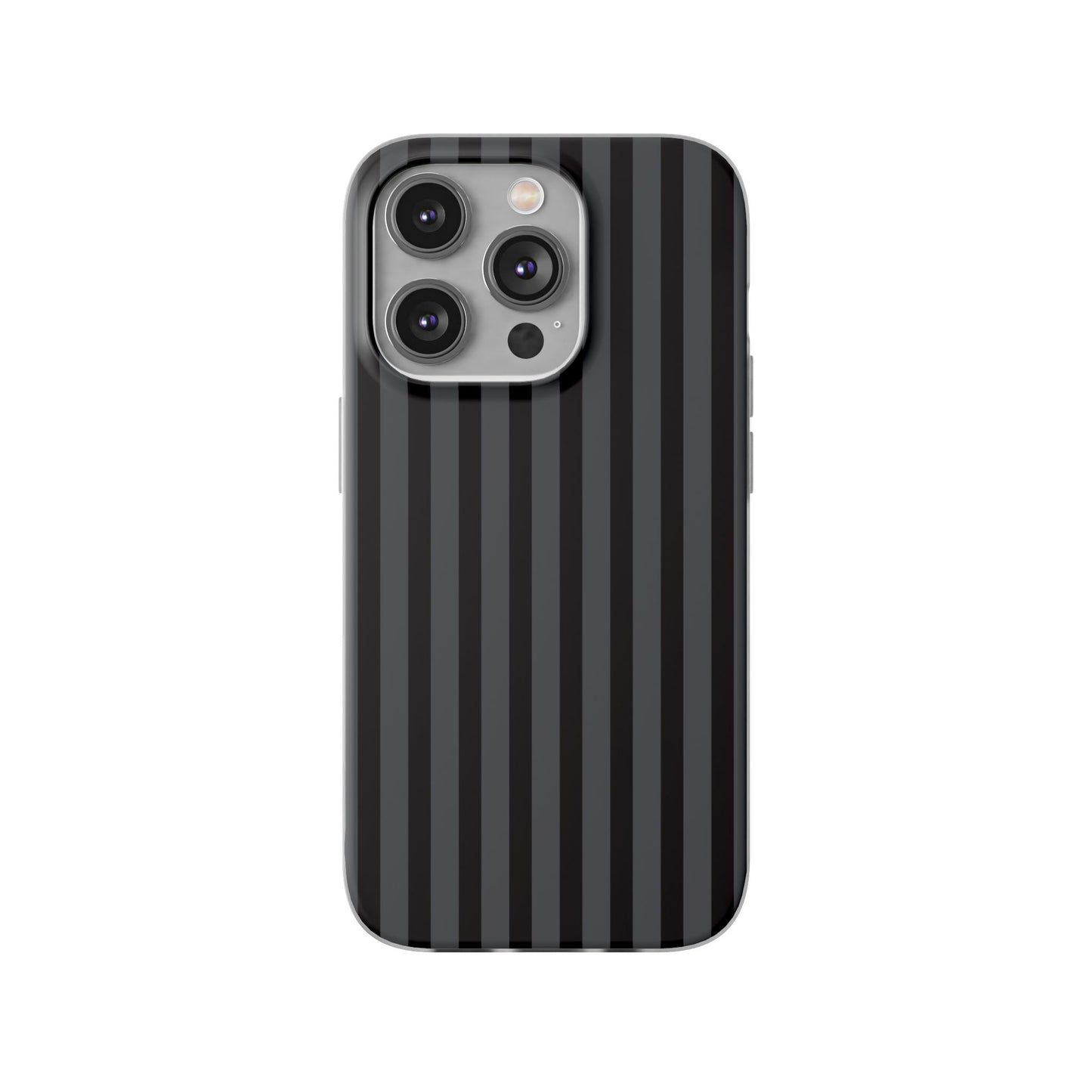 Black Stripe Flexible Phone Case for Apple iPhone, Samsung Galaxy.