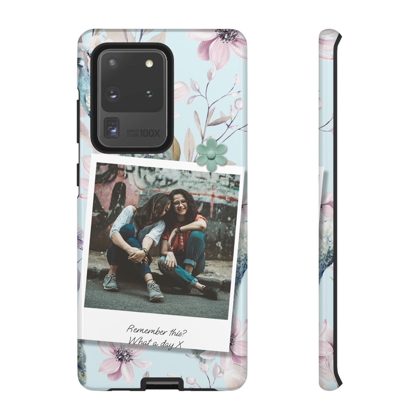 Single Image Personalised Floral Photo Tough Case for Apple iPhone, Samsung Galaxy and Google Pixel.