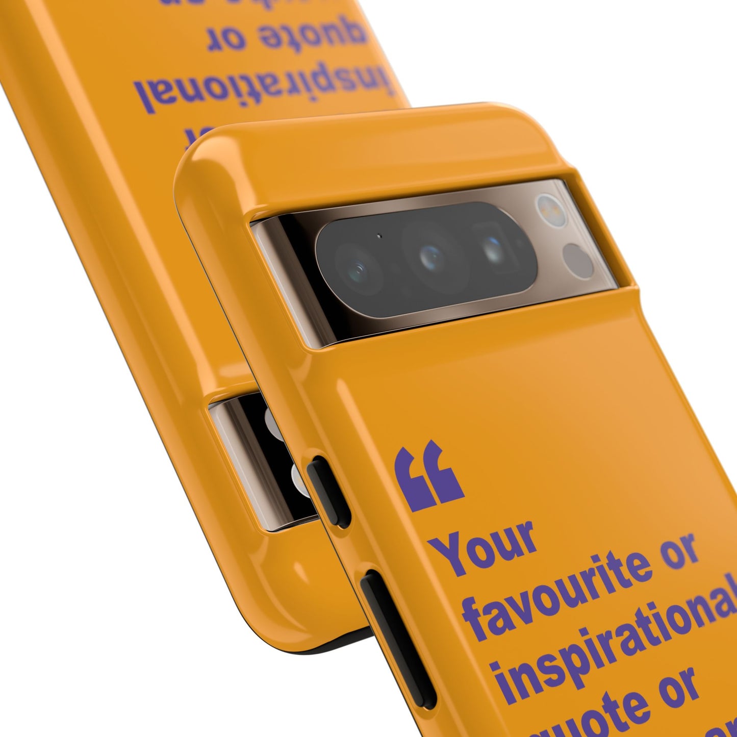 Quote Tough Phone Case — Customisable Inspirational Text Protective Cover for Apple iPhone, Samsung Galaxy and Google Pixel.