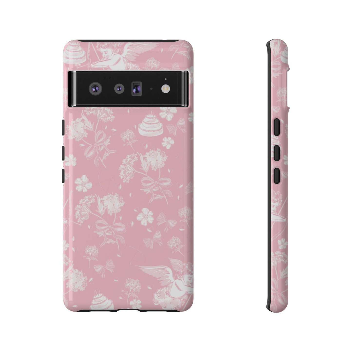Floral Pink Tough Phone Case – Lightweight Protective Cover