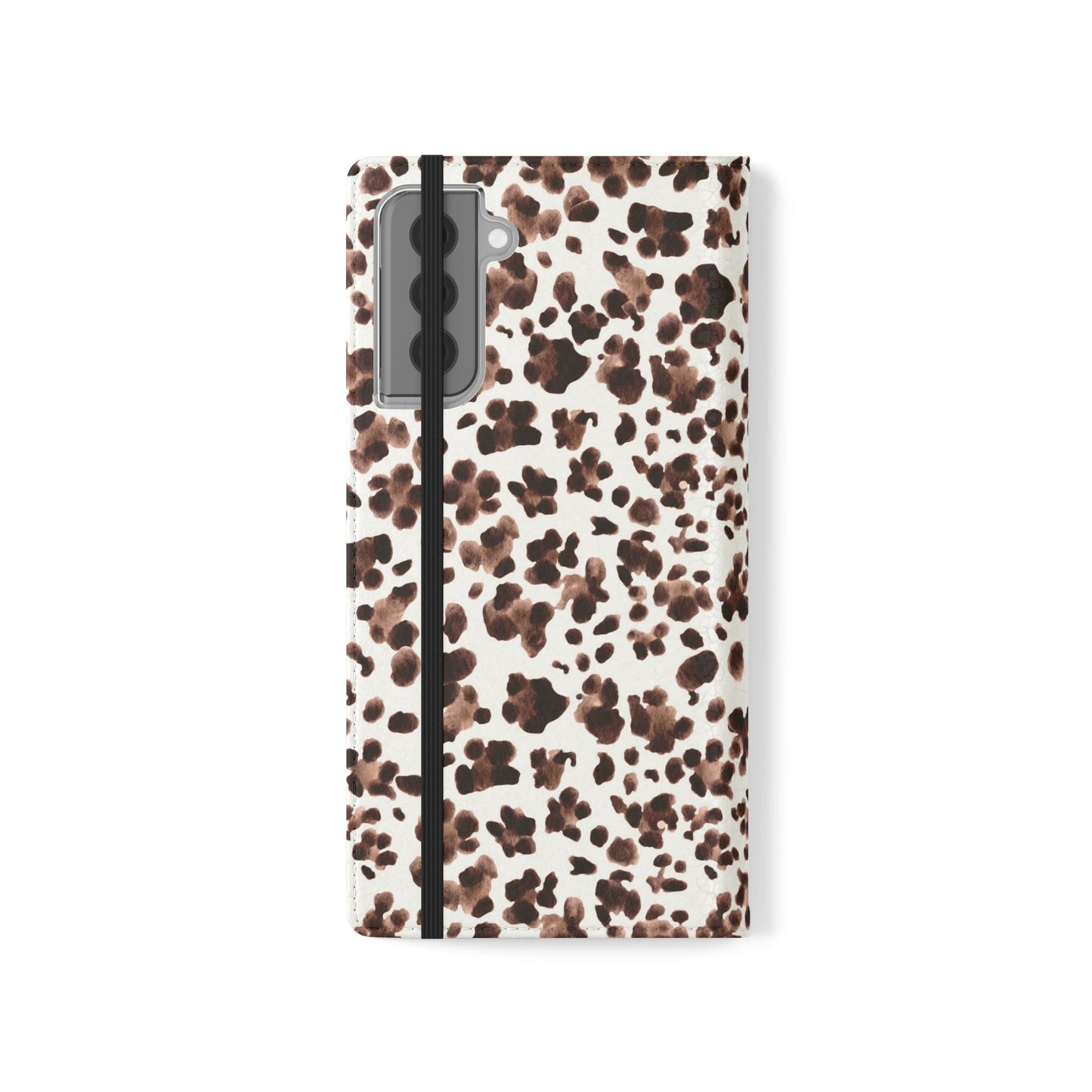 Leopard Print Flip Phone Case — Cardholder Wallet Flip Case