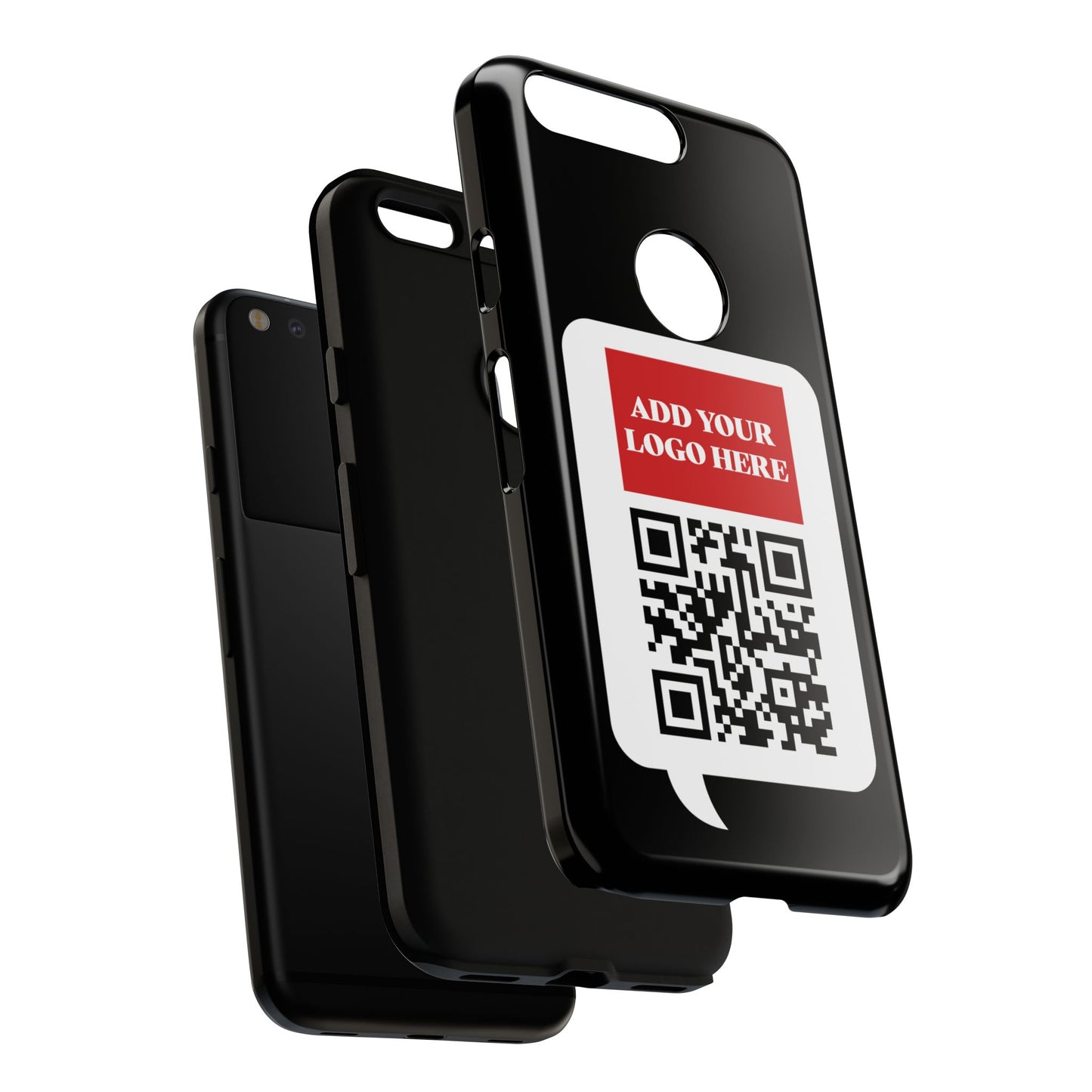 Custom QR Code and Logo Tough Phone Case — Contact Case