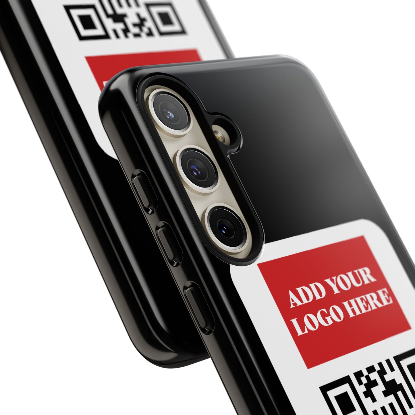 Custom QR Code and Logo Tough Phone Case — Contact Case