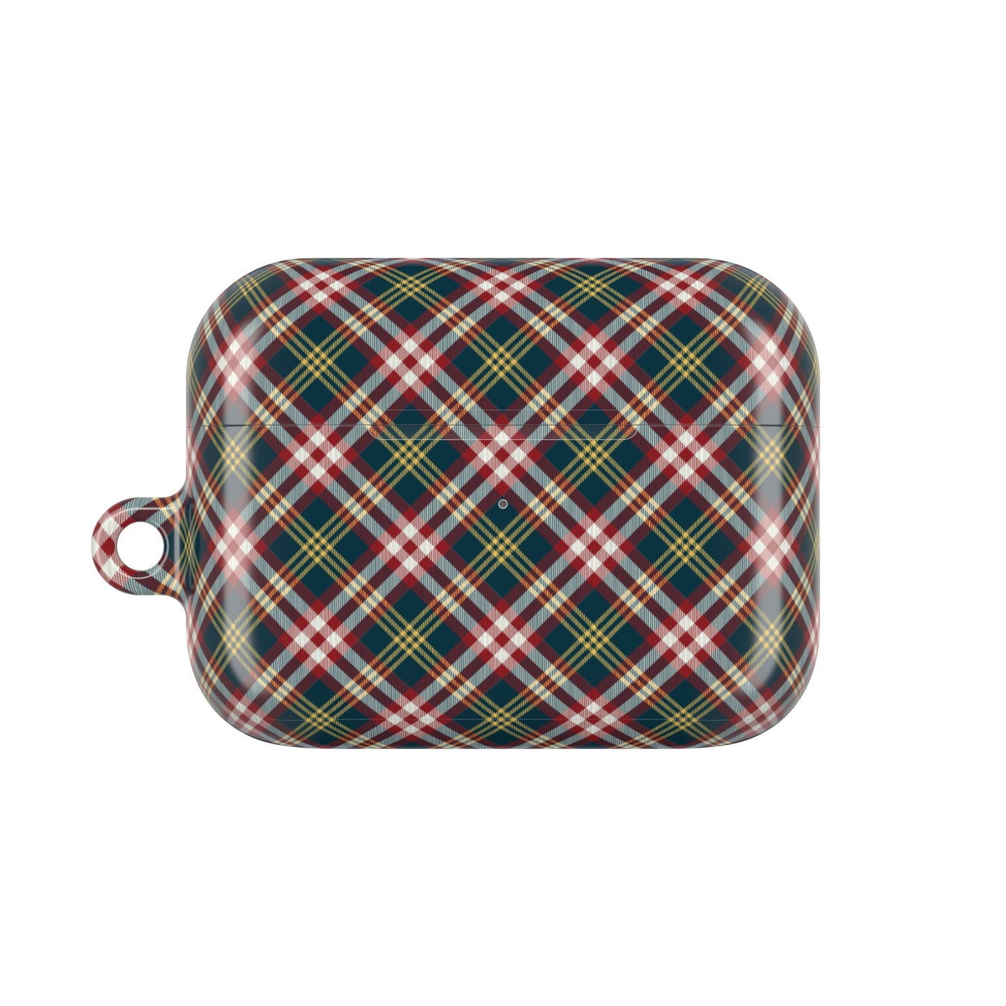 Yellow, Red and Green Tartan AirPod Case — Classic Yellow, Red and Green Plaid Protective Cover