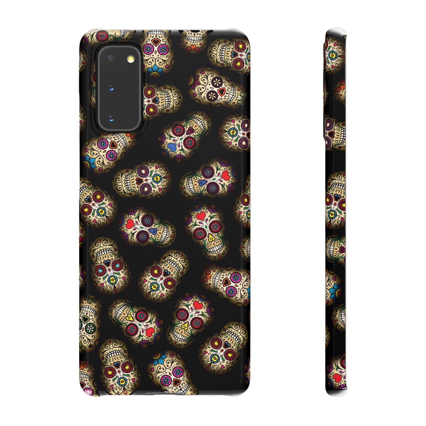 Sugar Skull — Day of the Dead Floral Slim Case for Apple iPhone, Samsung Galaxy and Google Pixel.