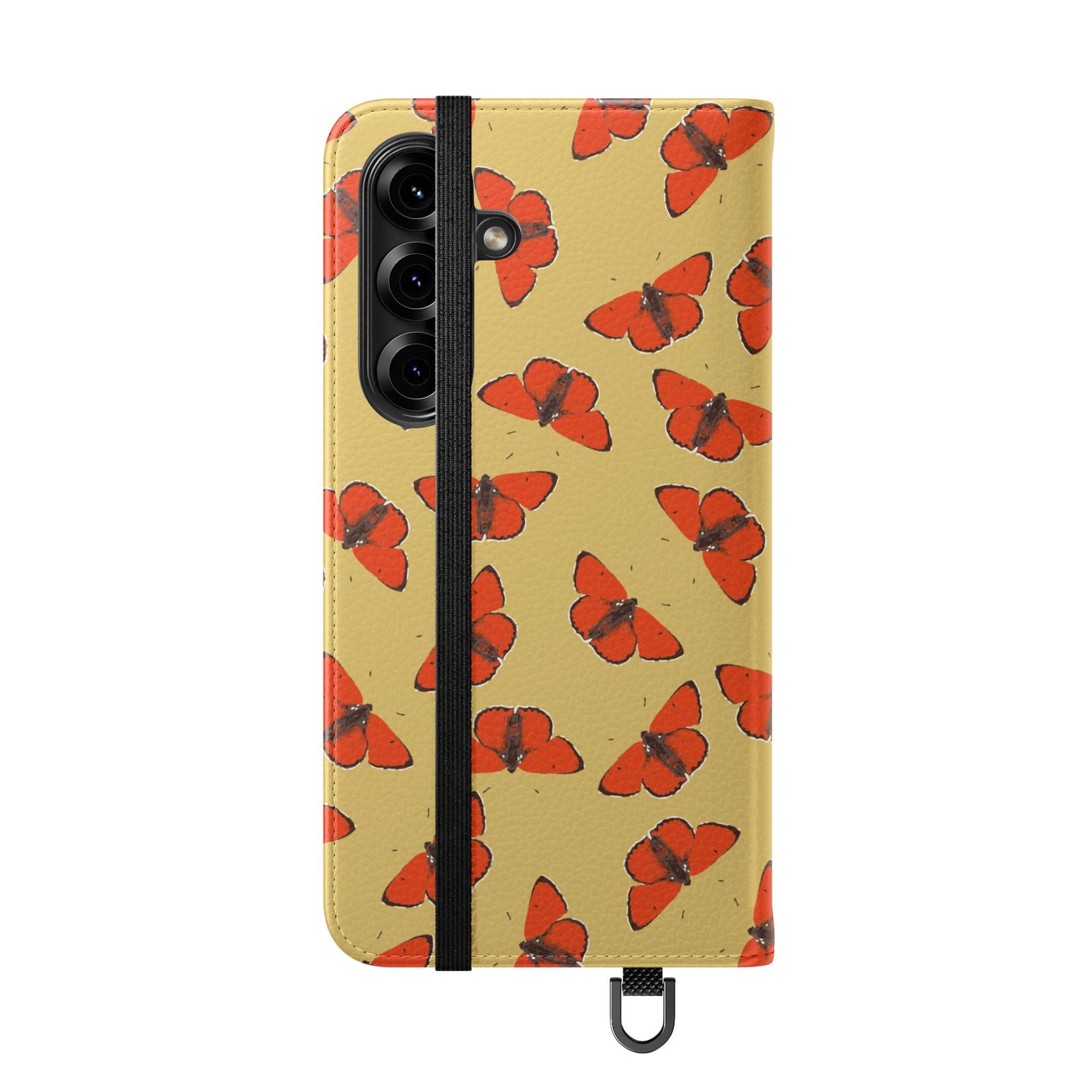 Red Butterflies Flip Phone Case — Flip Wallet Cover