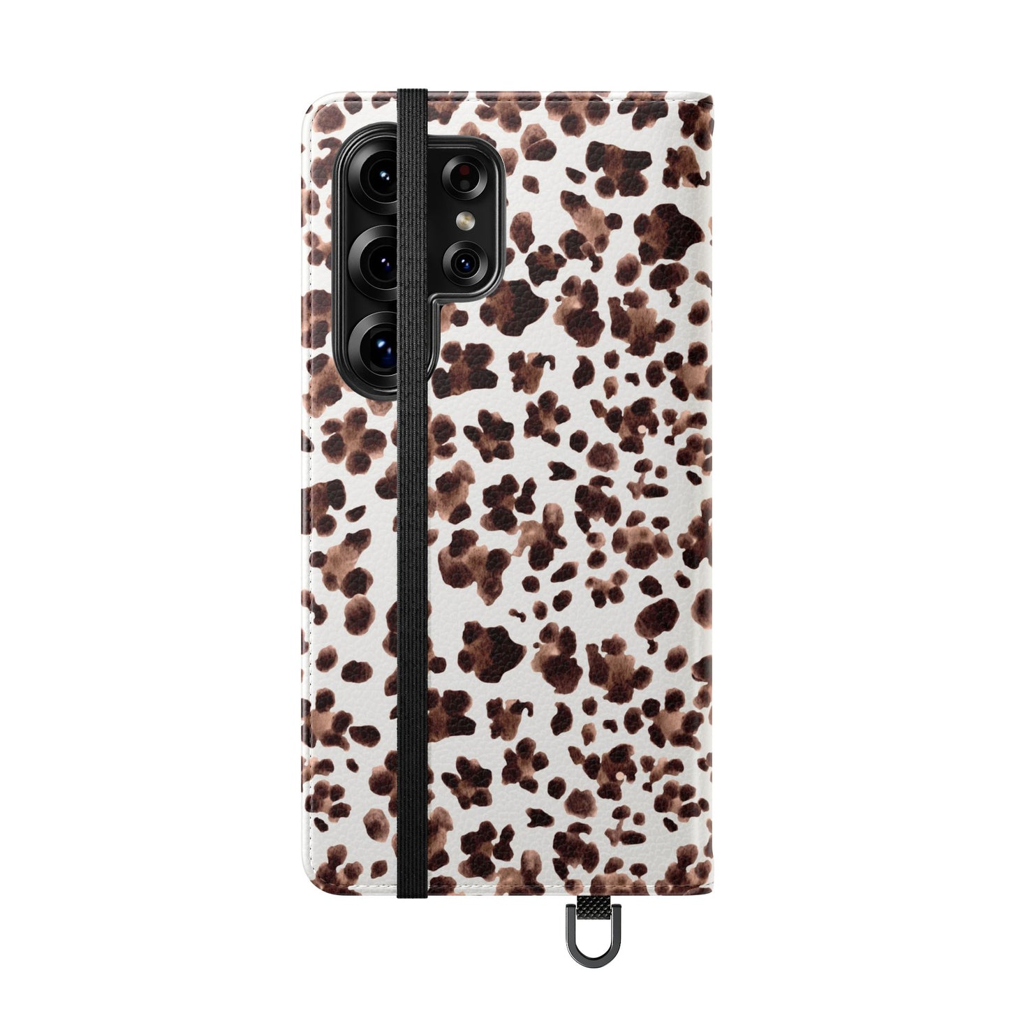 Leopard Print Flip Phone Case — Cardholder Wallet Flip Case