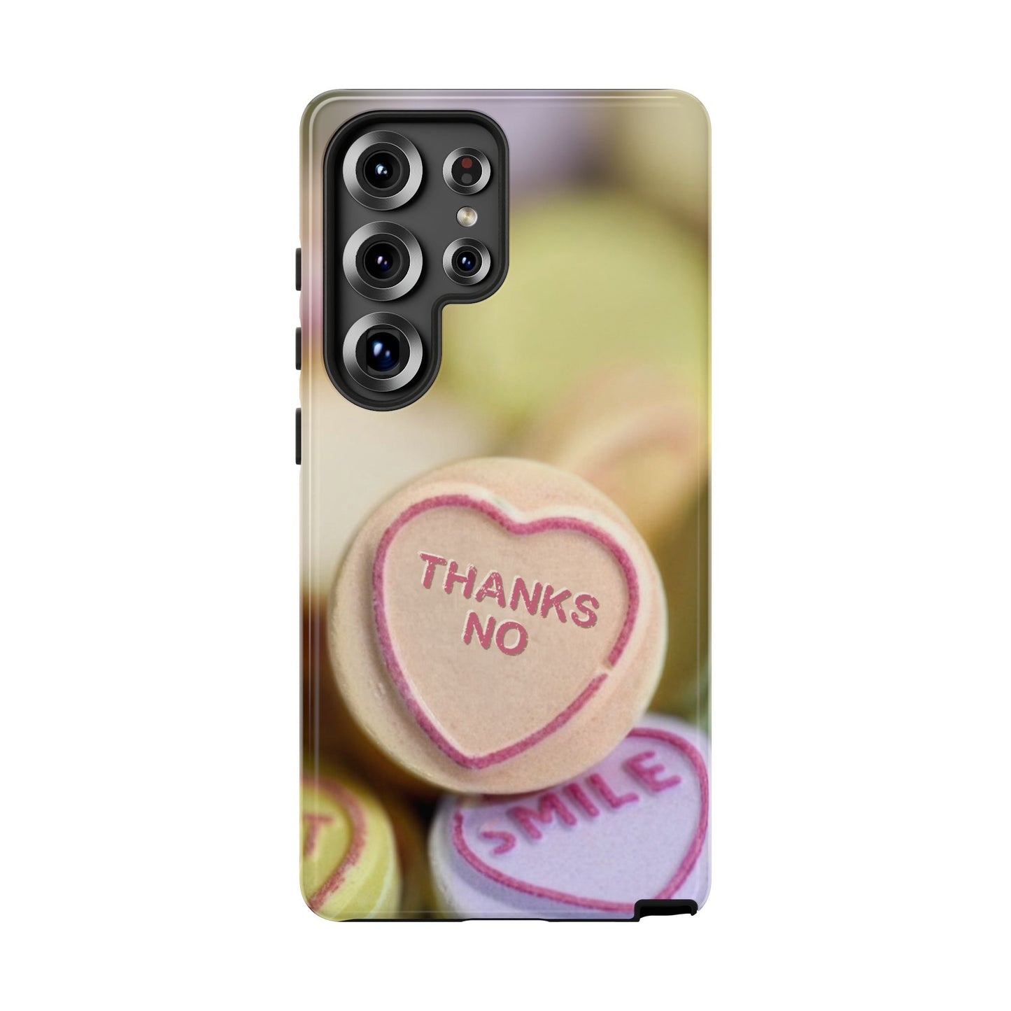 Personalised Love Heart Tough Case for Apple iPhone, Samsung Galaxy and Google Pixel.