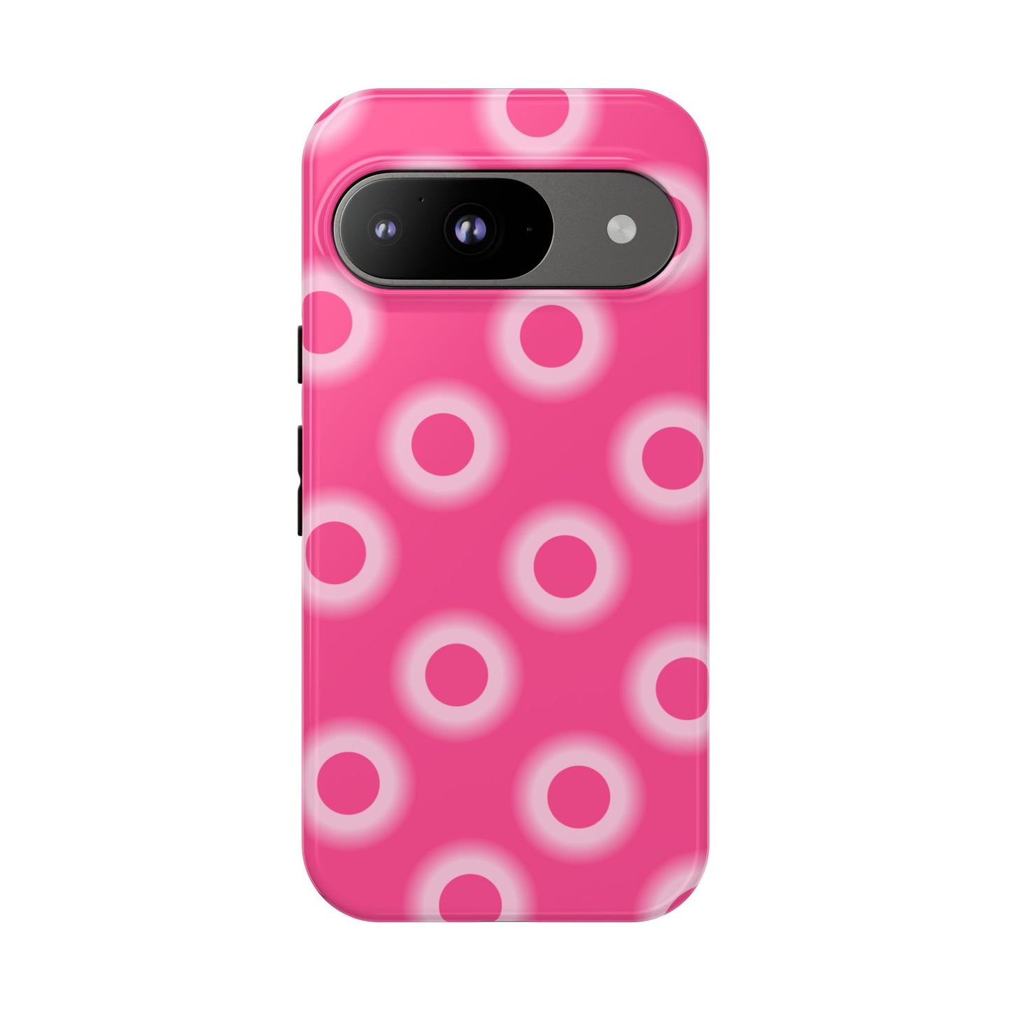 Pink Retro Dot Tough Phone Case