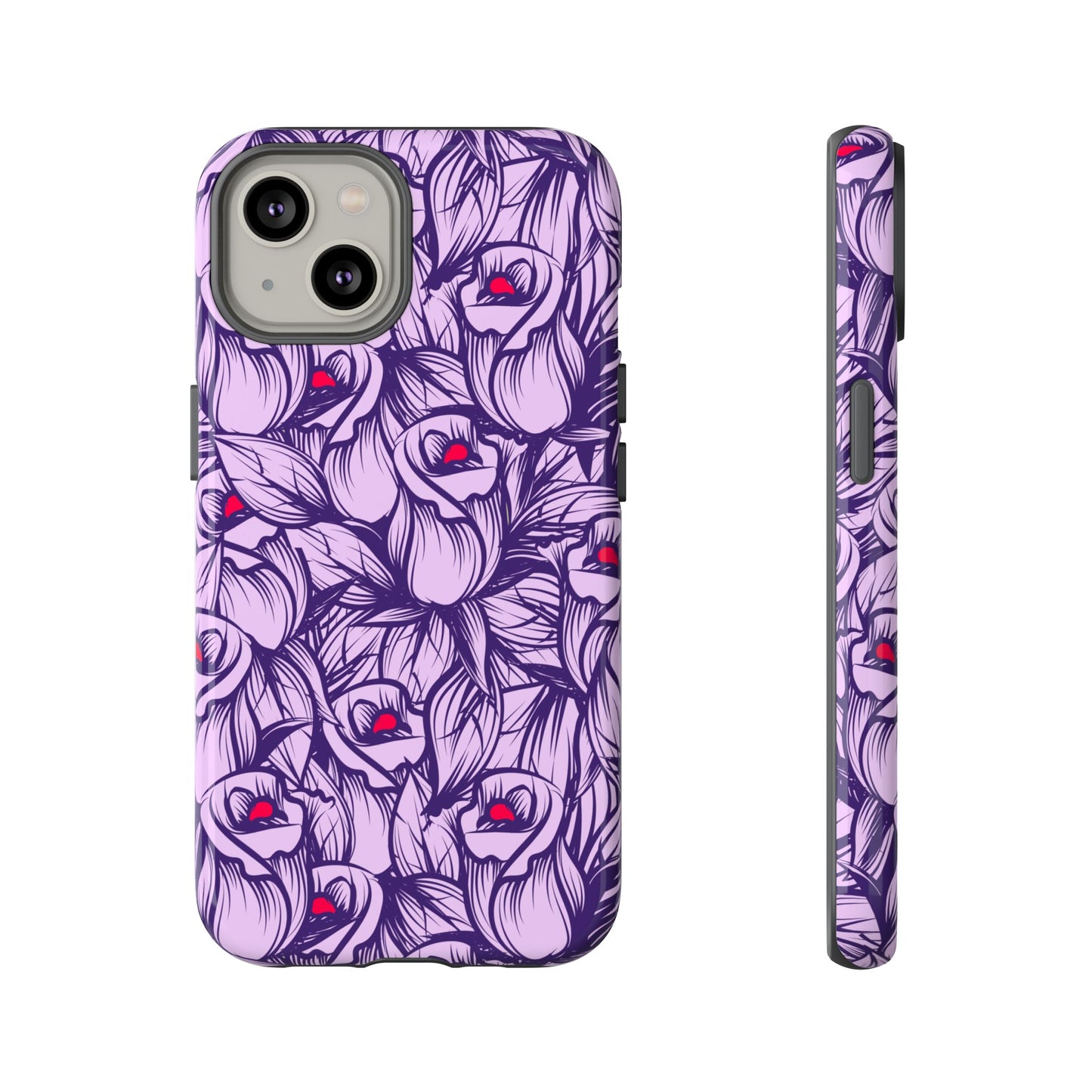 Botanical Floral Purple Rose Phone Case