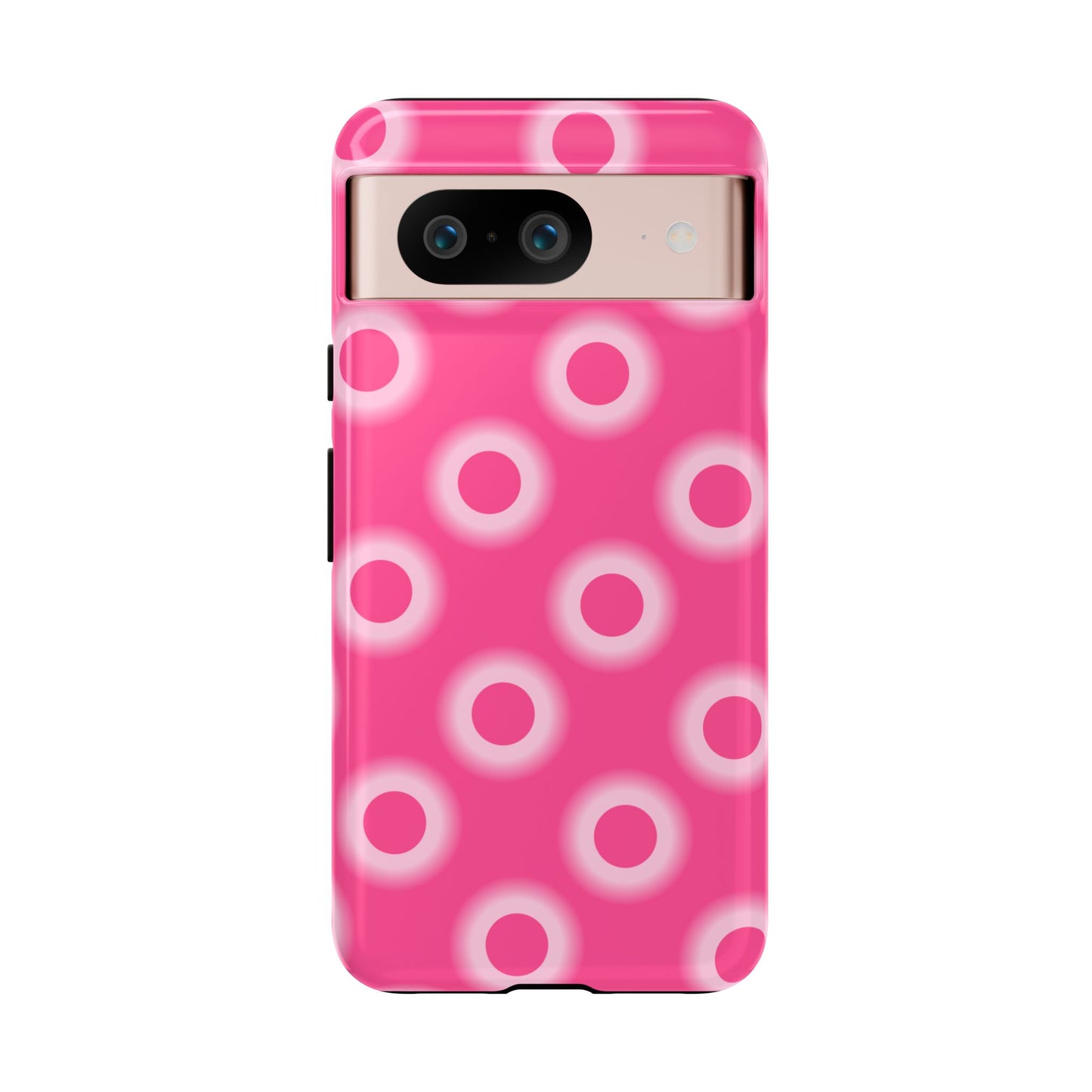 Pink Retro Dot Tough Phone Case