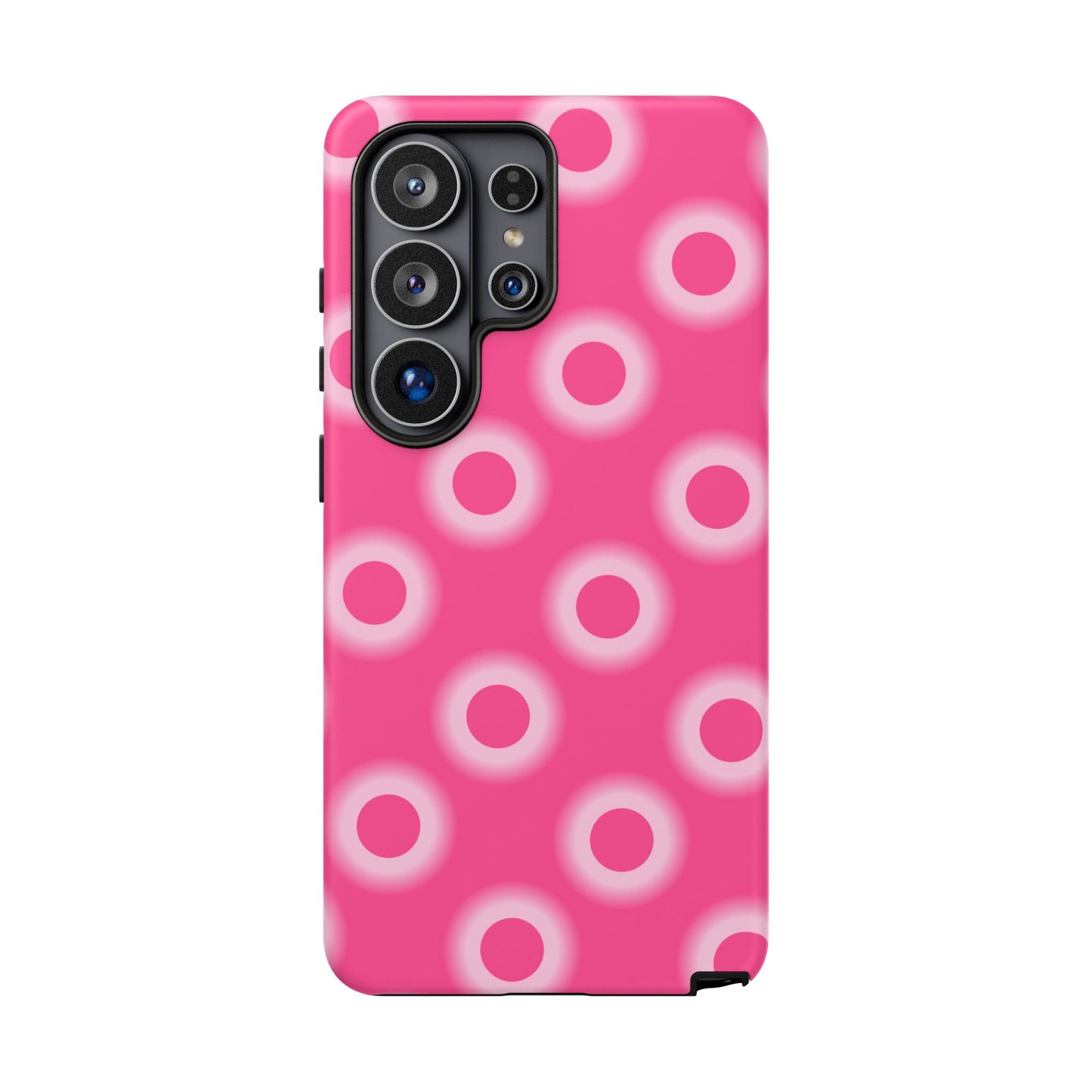 Pink Retro Dot Tough Phone Case