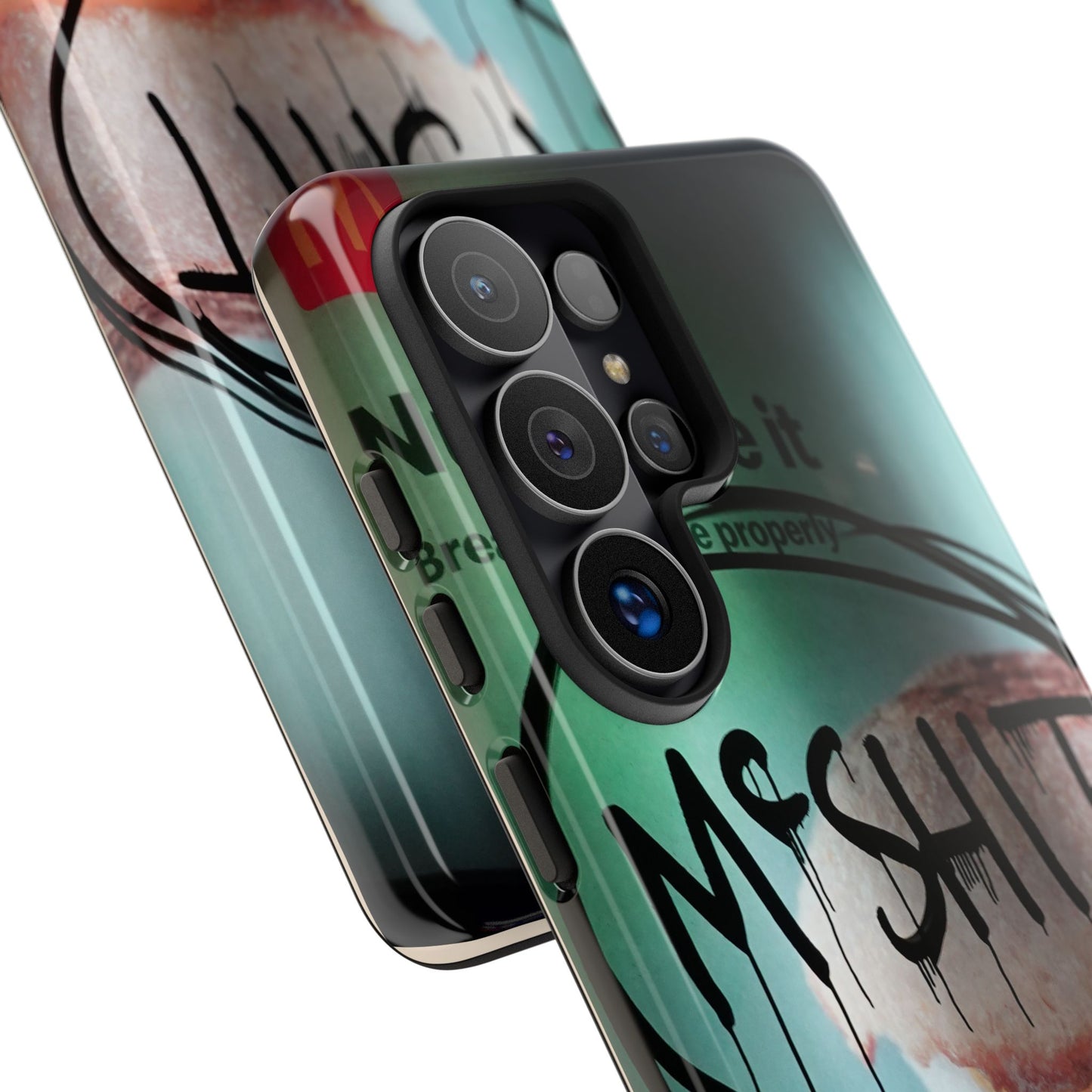 Phone Case — Grunge 'Misfit' Cheeseburger Design