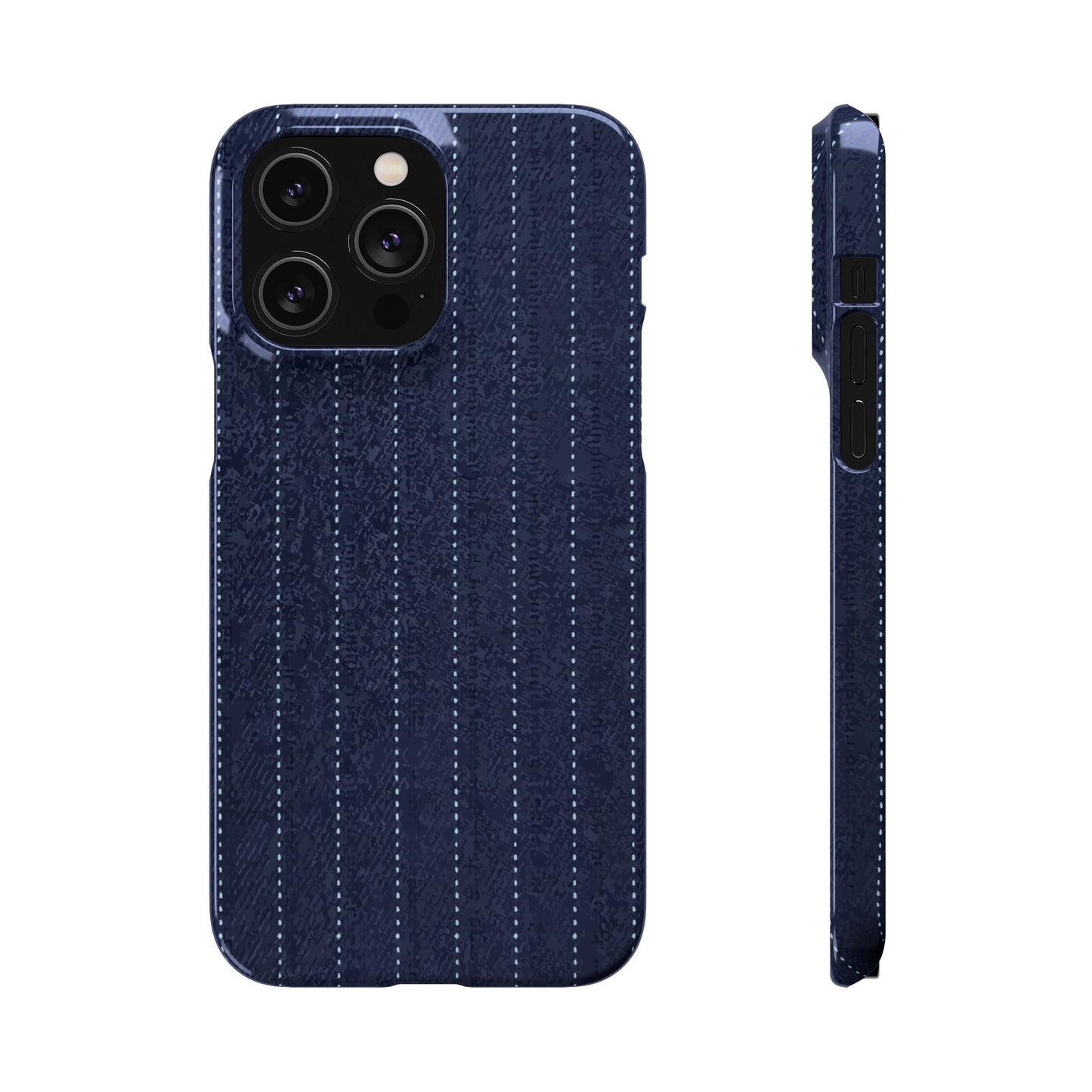 Pinstripe Snap Phone Case — Slim Protective iPhone Cover