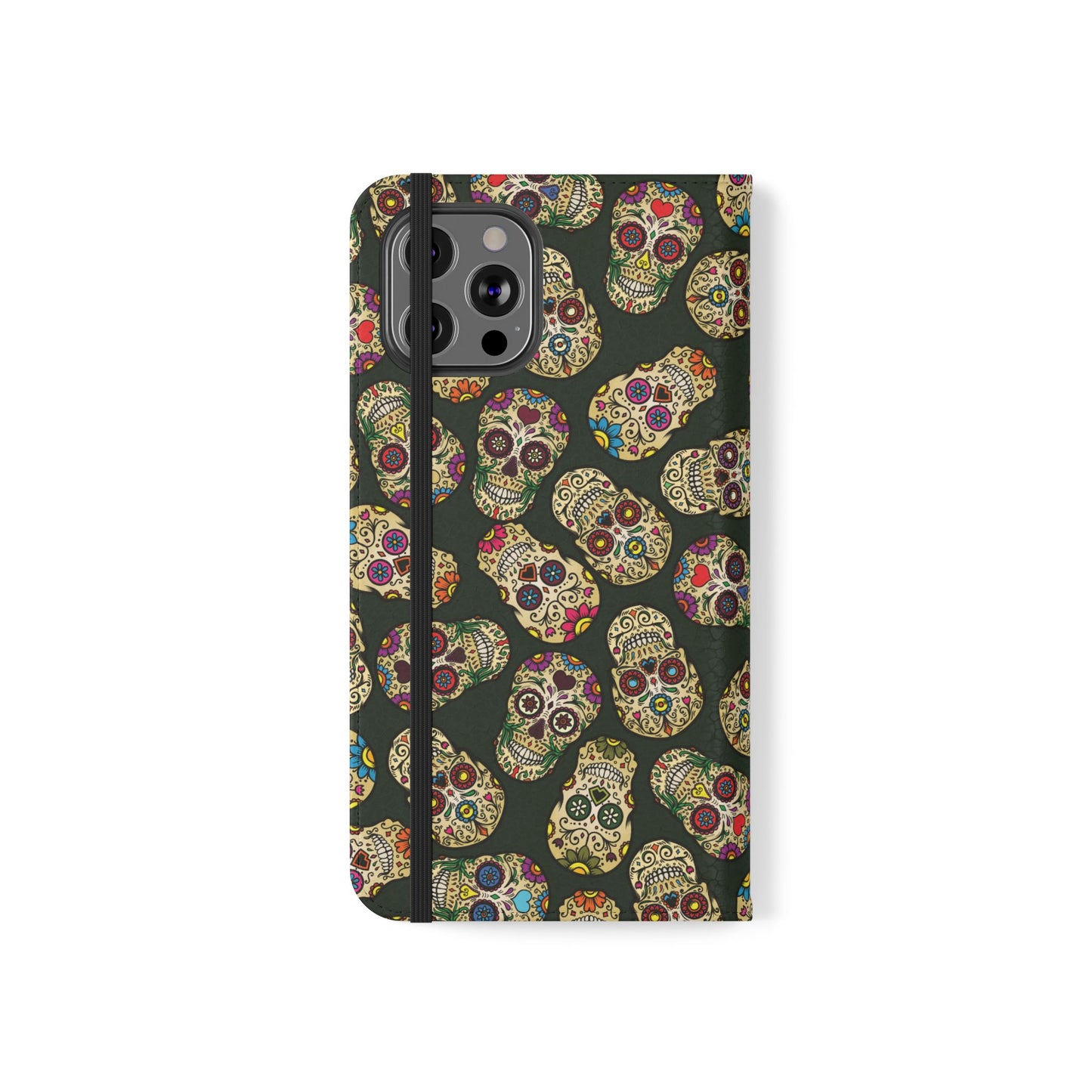 Sugar Skulls Flip Phone Case — Flip Wallet Cover