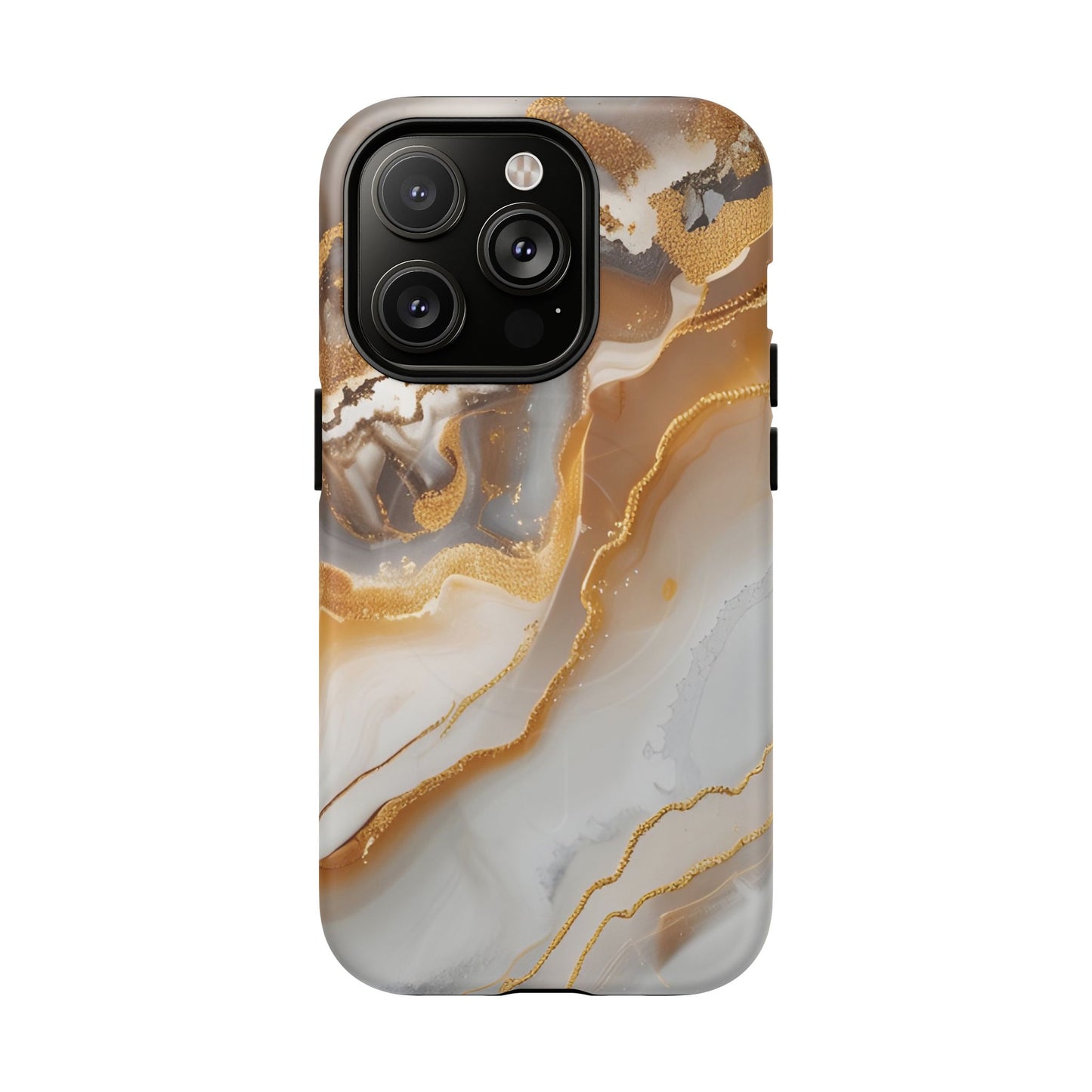 Marble and Gold Magnetic Phone Case — Marble and Gold Tough Protective MagSafe Case