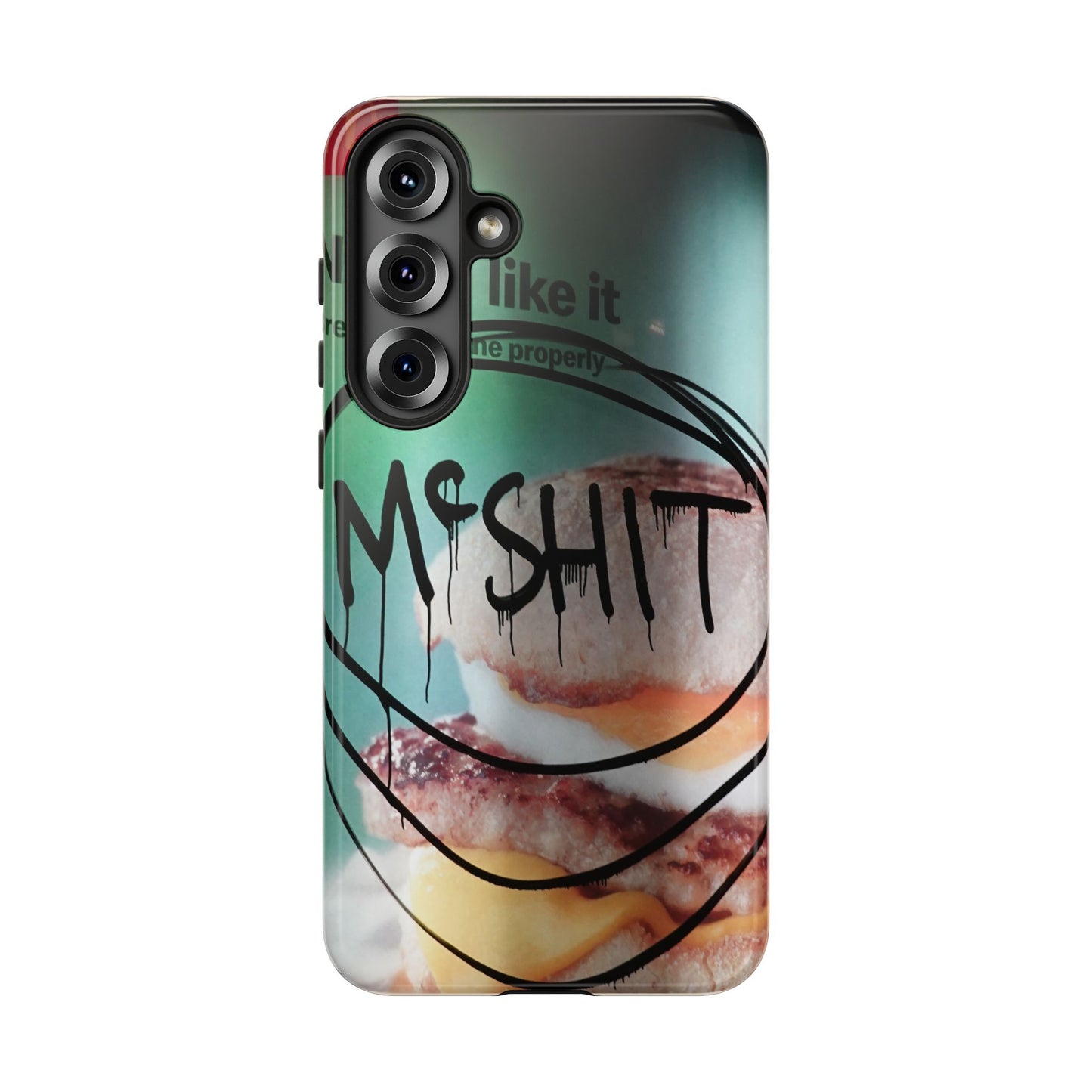 Phone Case — Grunge 'Misfit' Cheeseburger Design