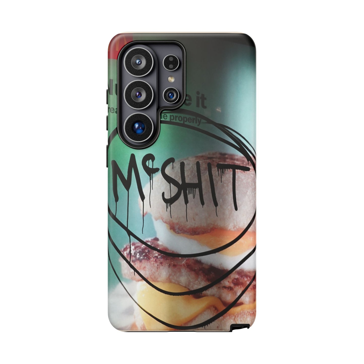 Phone Case — Grunge 'Misfit' Cheeseburger Design