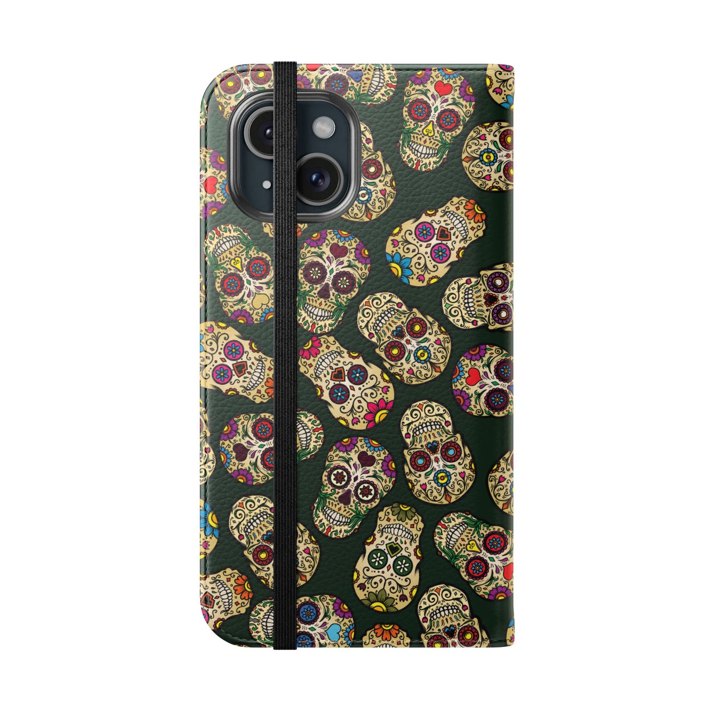 Sugar Skulls Flip Phone Case — Flip Wallet Cover