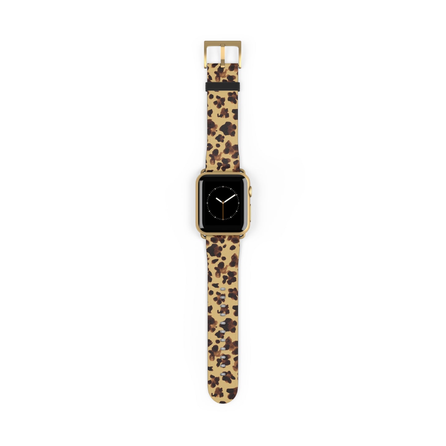 Leopard Print Watch Band — Stylish Animal-Print Replacement Strap