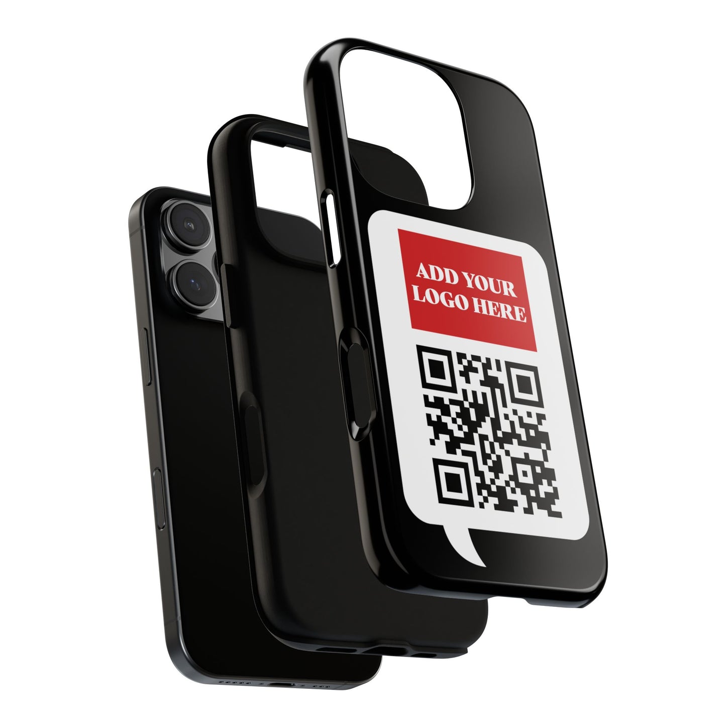 Custom QR Code and Logo Tough Phone Case — Contact Case