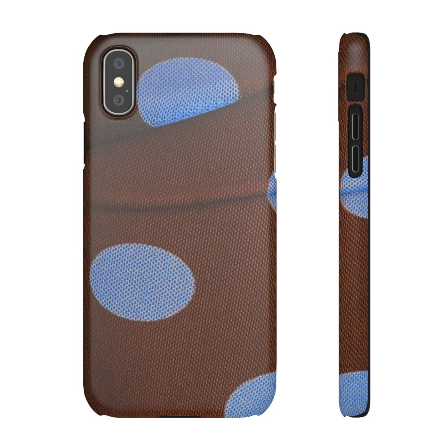 Polka Dot Snap Phone Case for Apple iPhone, Samsung Galaxy and Google Pixel.