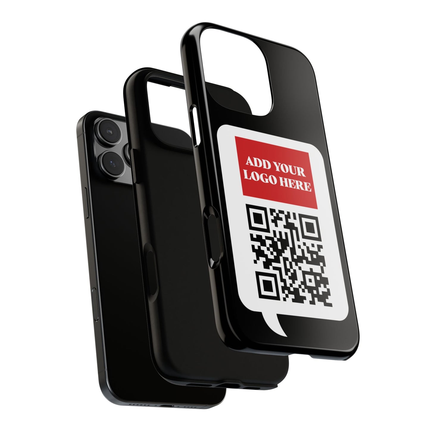 Custom QR Code and Logo Tough Phone Case — Contact Case