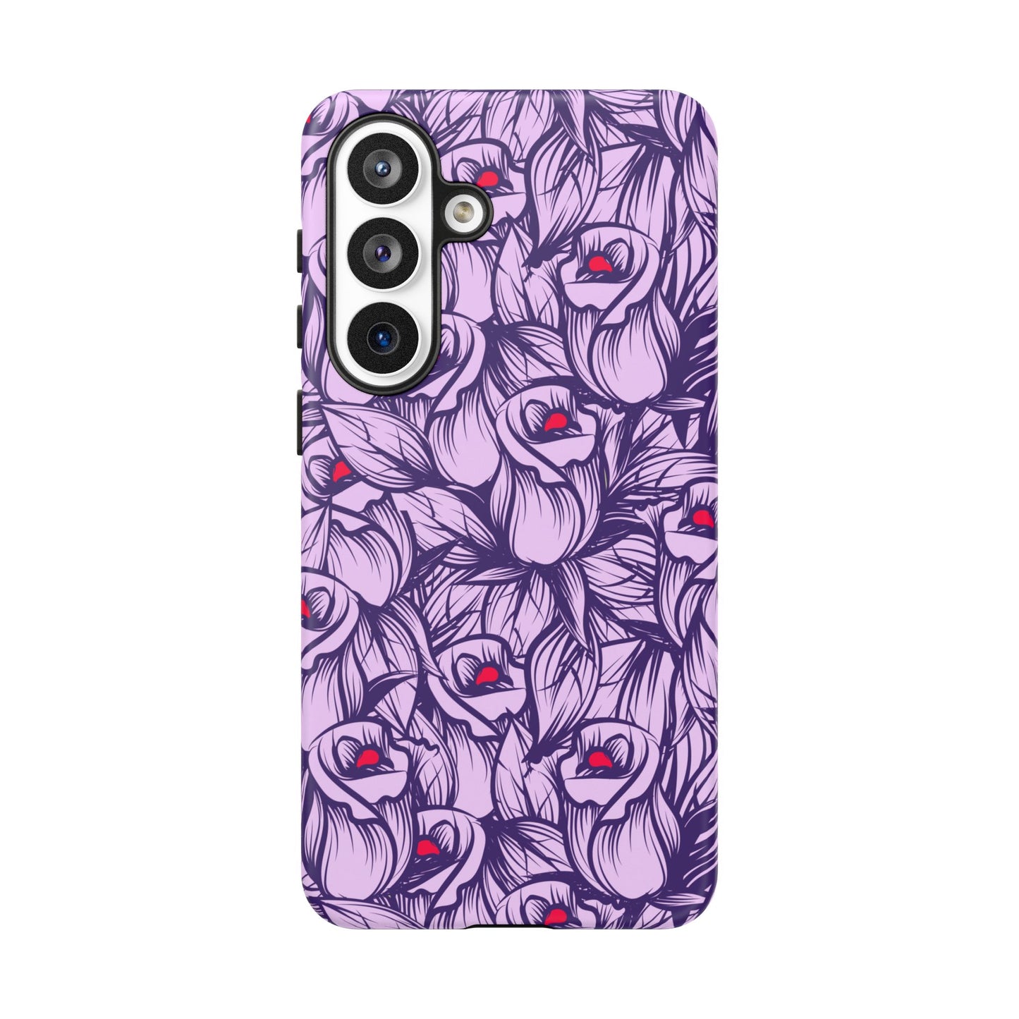 Botanical Floral Purple Rose Phone Case