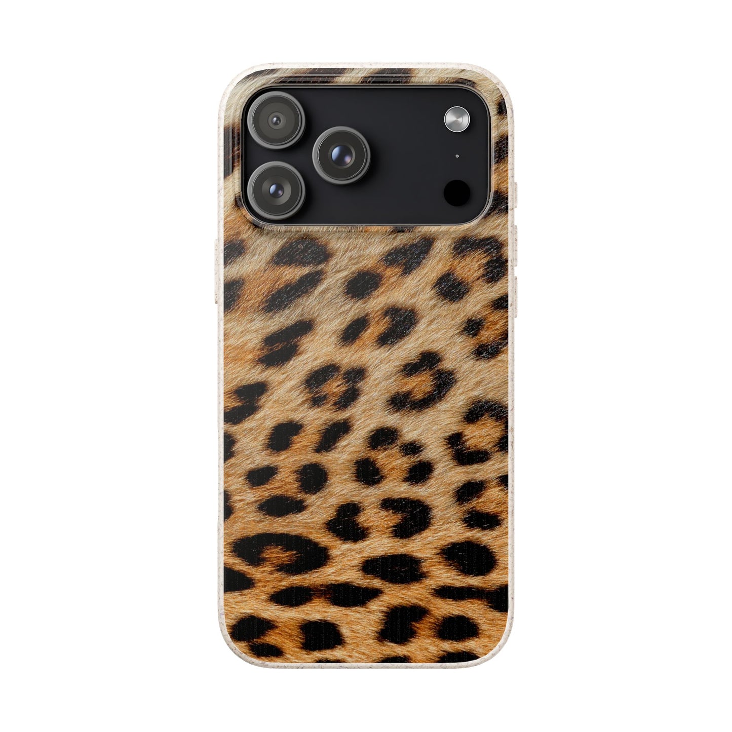 Leopard Print Biodegradable Phone Case — Eco-Friendly Animal Print Phone Cover for Apple iPhone and Samsung Galaxy.