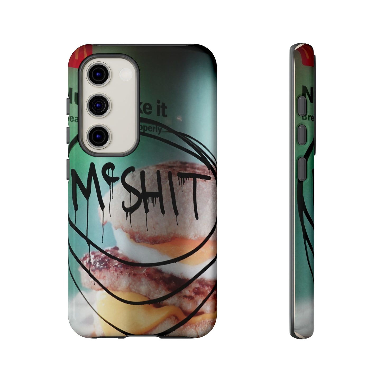 Phone Case — Grunge 'Misfit' Cheeseburger Design