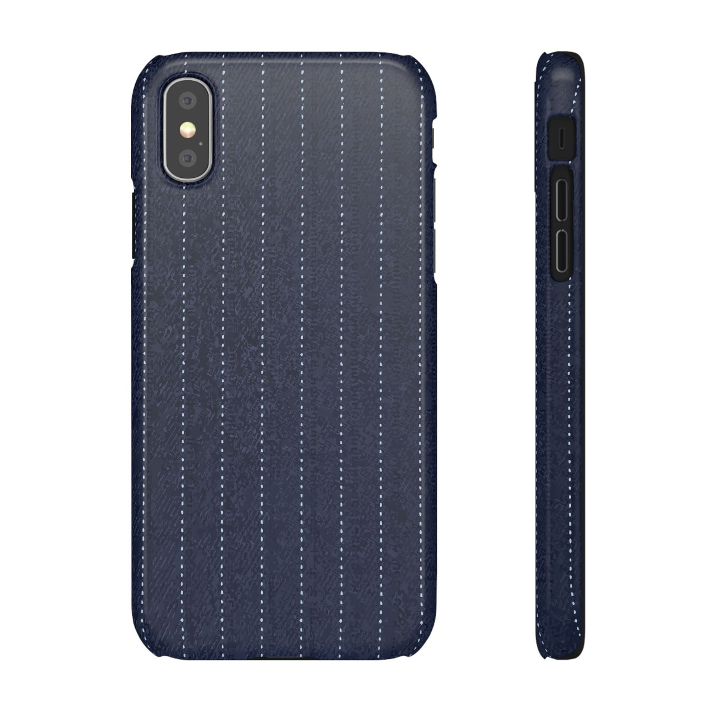 Pinstripe Snap Phone Case — Slim Protective iPhone Cover