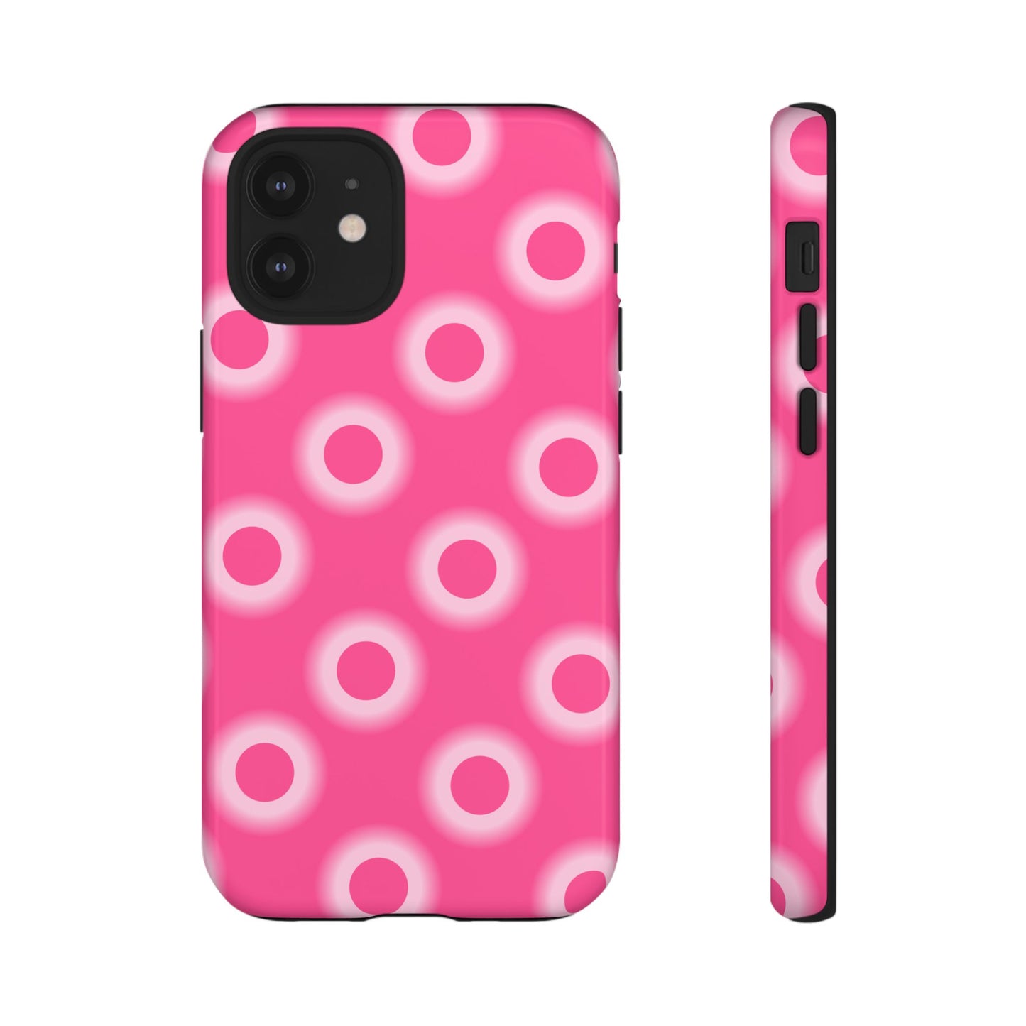 Pink Retro Dot Tough Phone Case