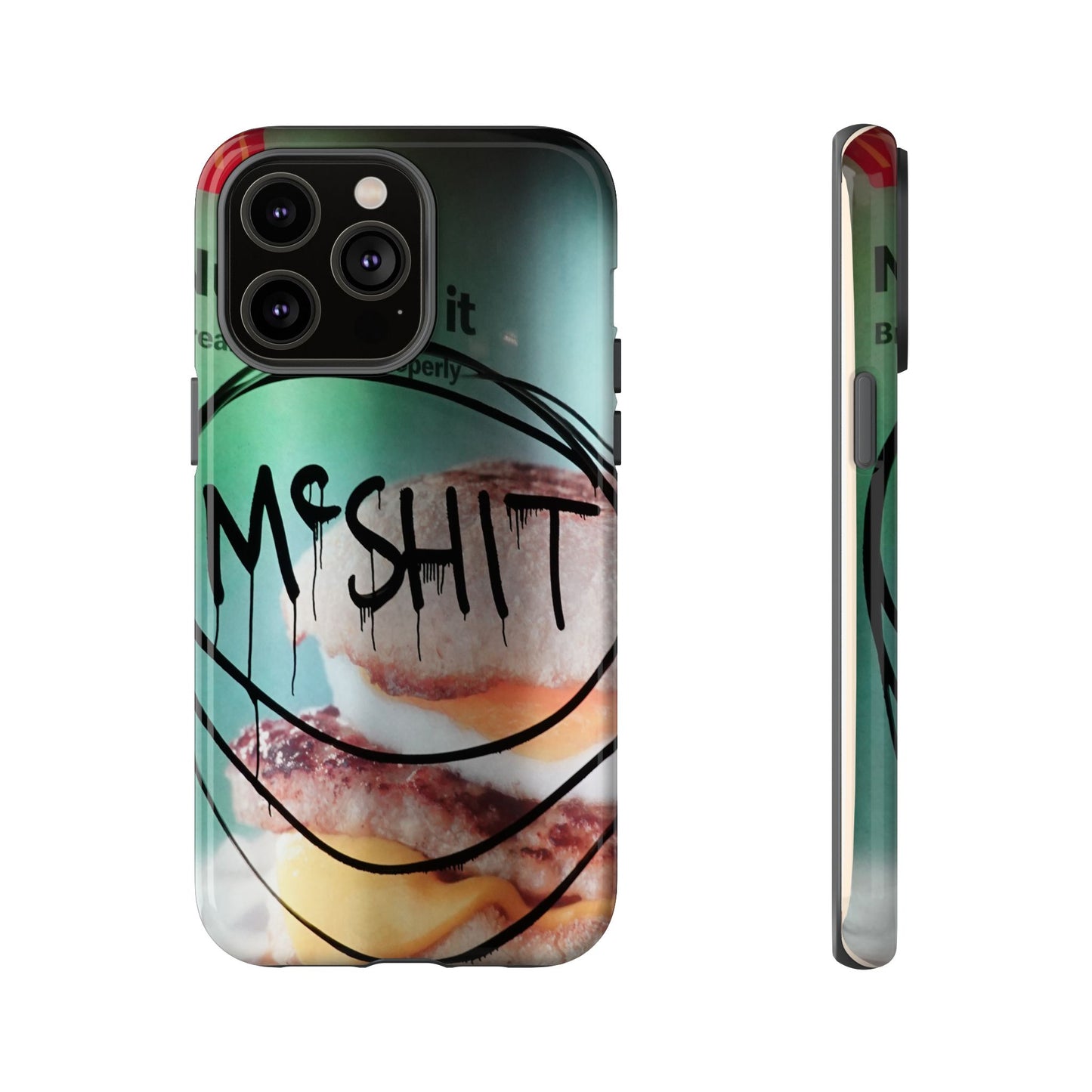 Phone Case — Grunge 'Misfit' Cheeseburger Design