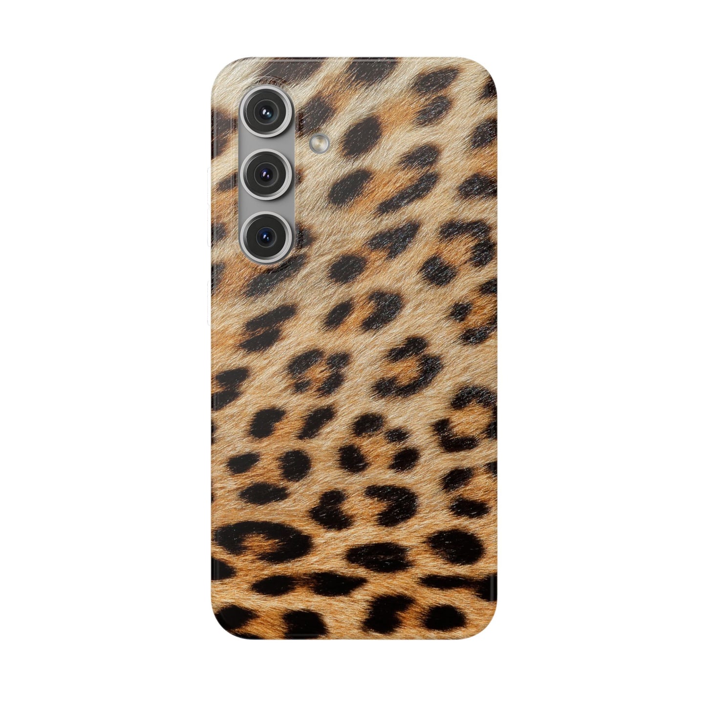 Leopard Print Flexi Phone Case — Soft-Touch Animal Print cover for Apple iPhone and Samsung Galaxy.