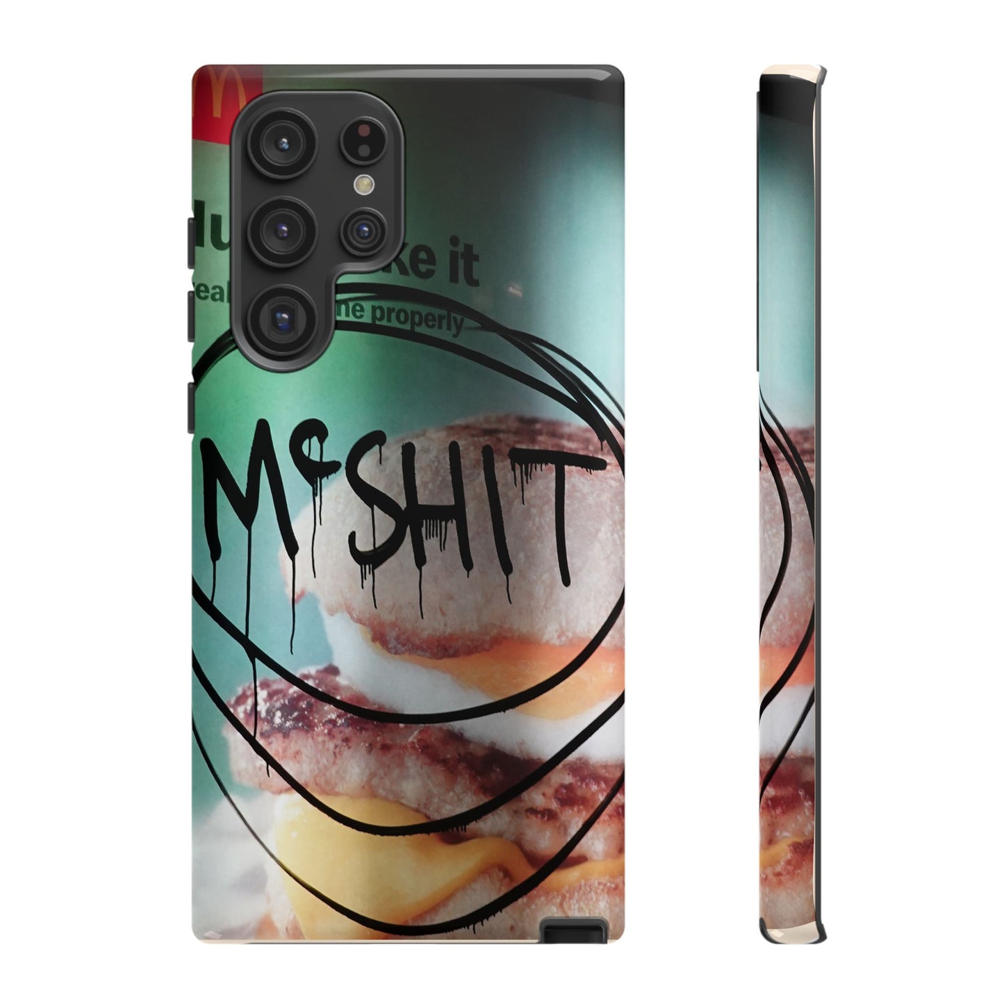 Phone Case — Grunge 'Misfit' Cheeseburger Design