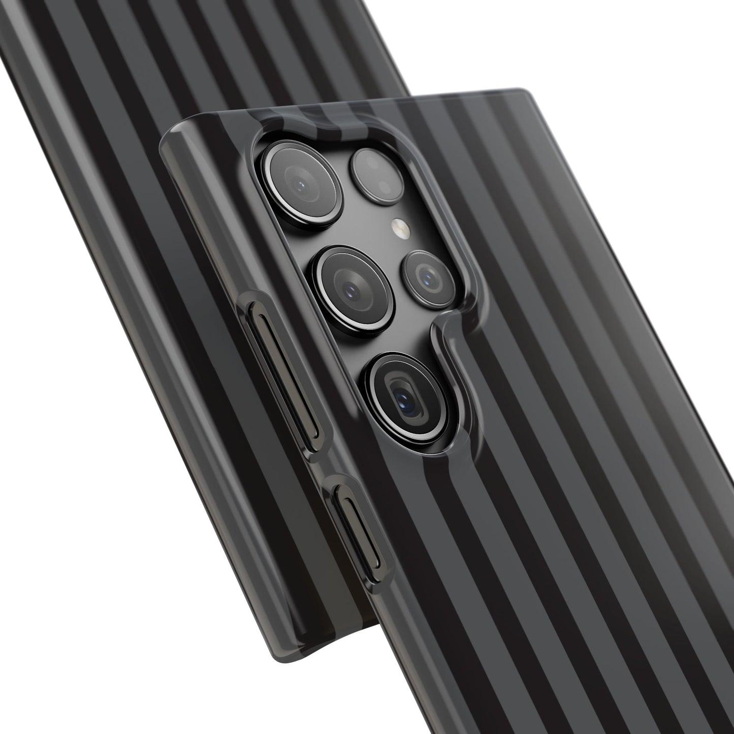 Black Vertical Stripe Snap Phone Case – Slim Protective Cover