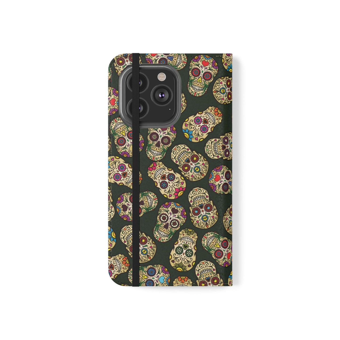 Sugar Skulls Flip Phone Case — Flip Wallet Cover