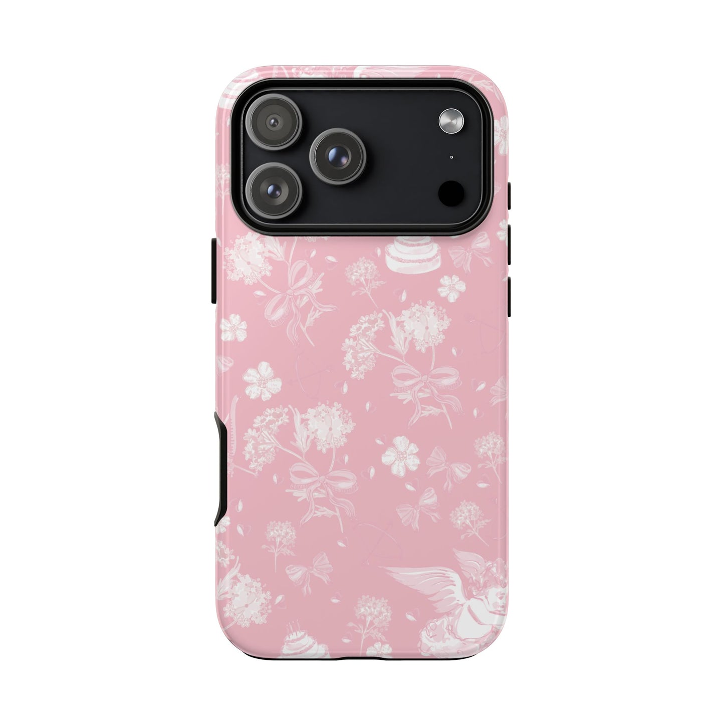 Floral Pink Tough Phone Case – Lightweight Protective Cover